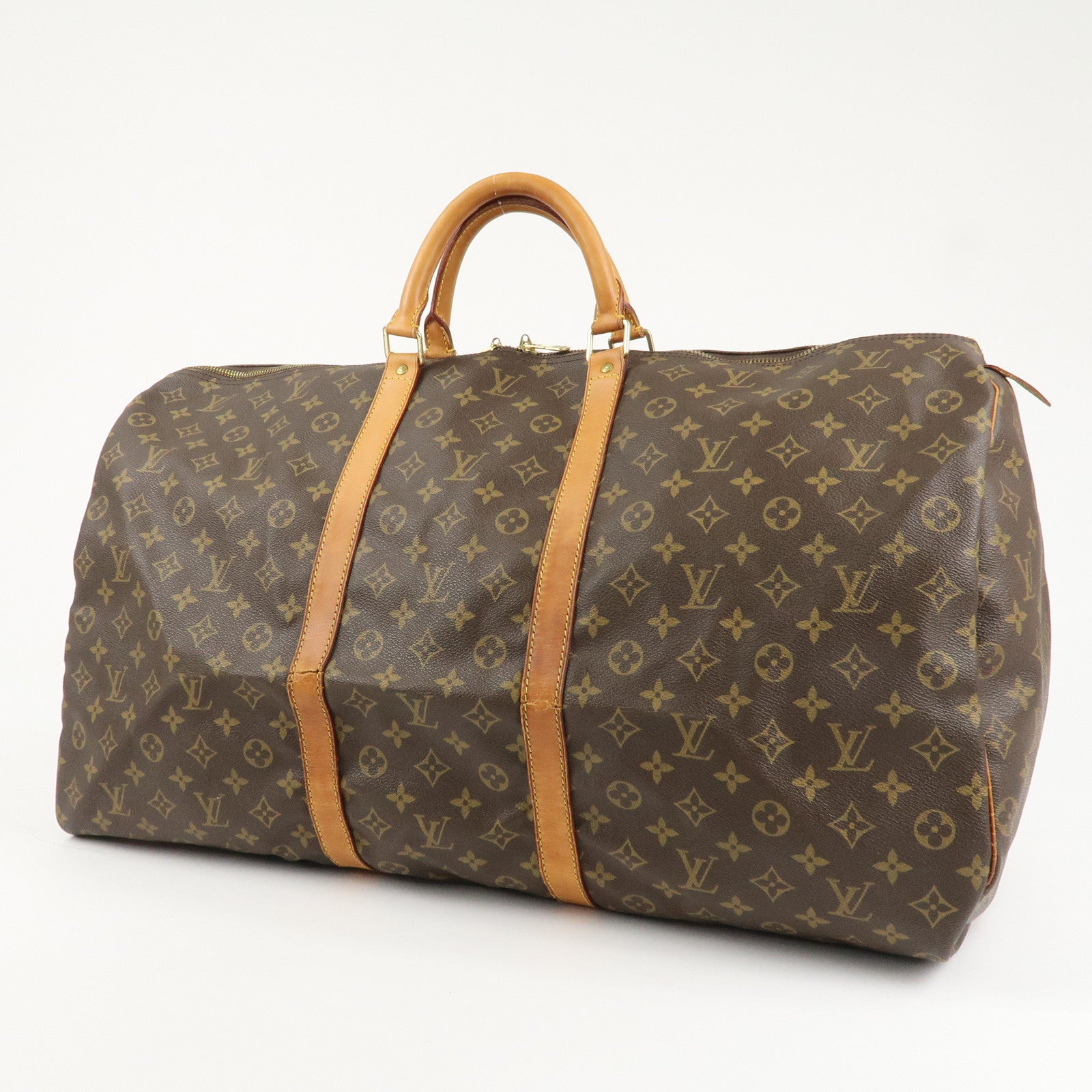 Louis Vuitton Monogram Keep All 60 Boston Bag Brown M41422 Used