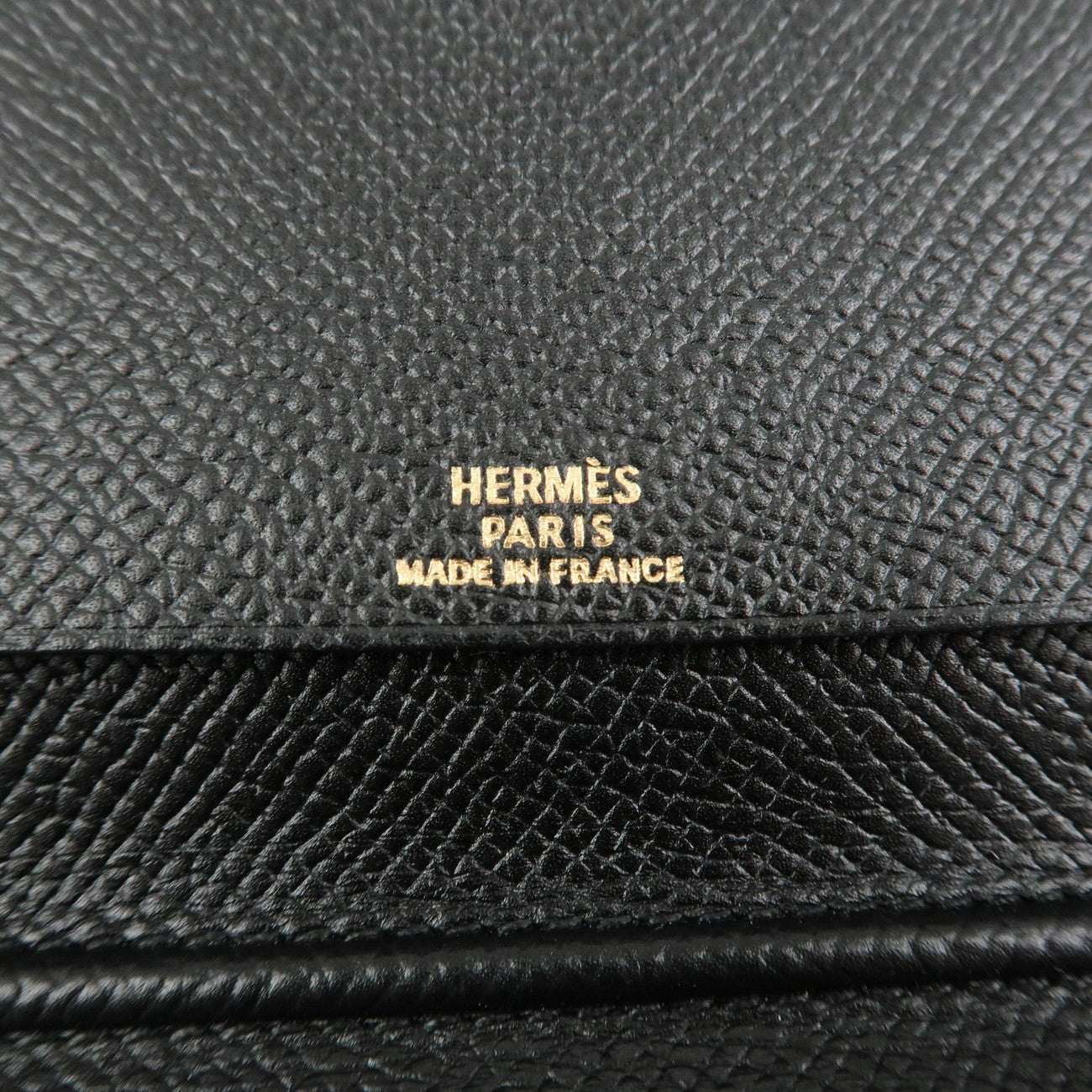 HERMES Epsom Leather Vision Agenda Planner Cover □B Stamped Black