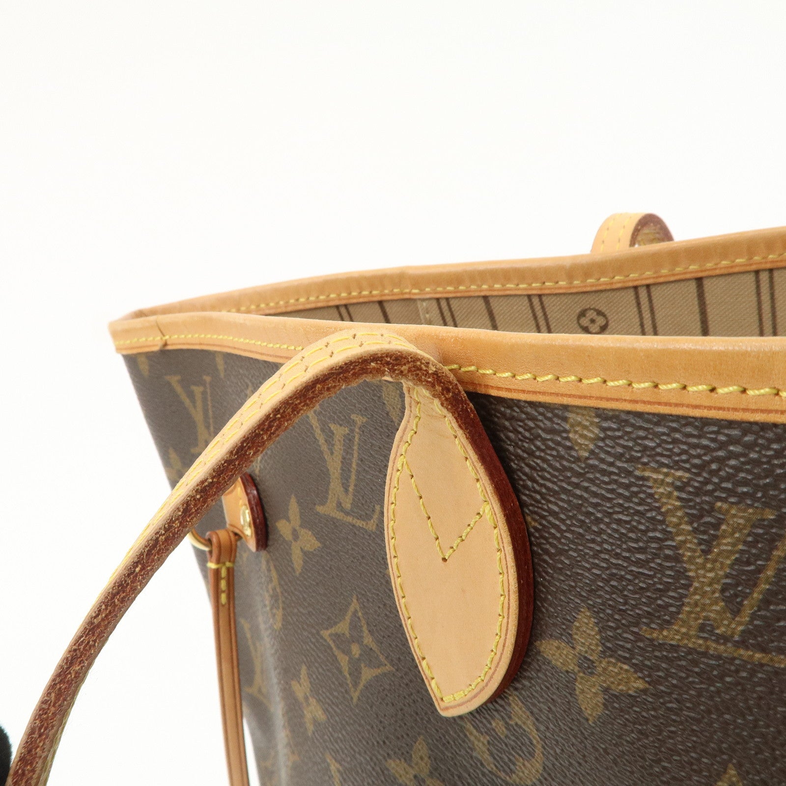 Louis Vuitton Monogram Neverfull MM Tote Bag Shoulder Bag Brown M40156