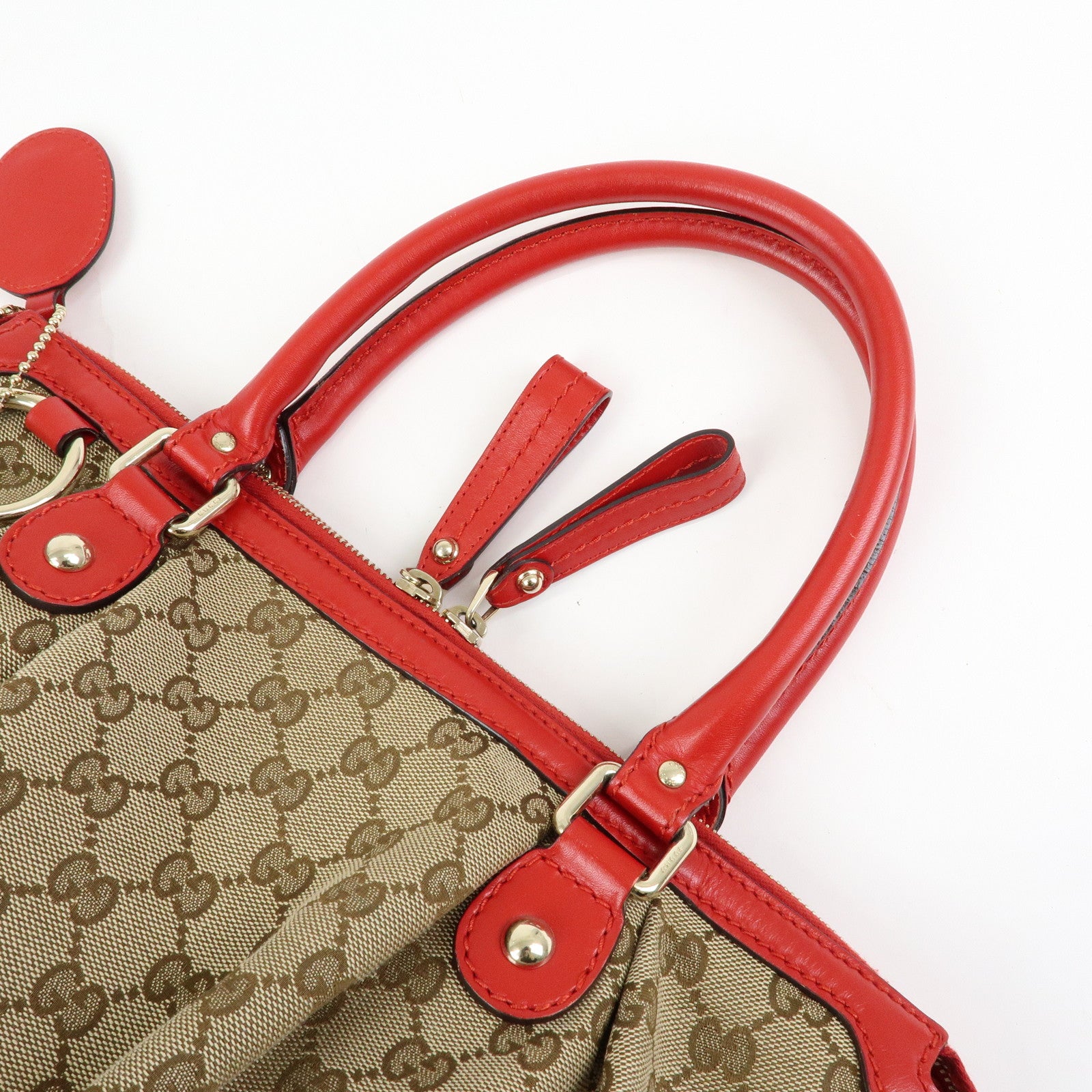 GUCCI Sukey Interlocking G GG Canvas Leather 2Way Bag 247902