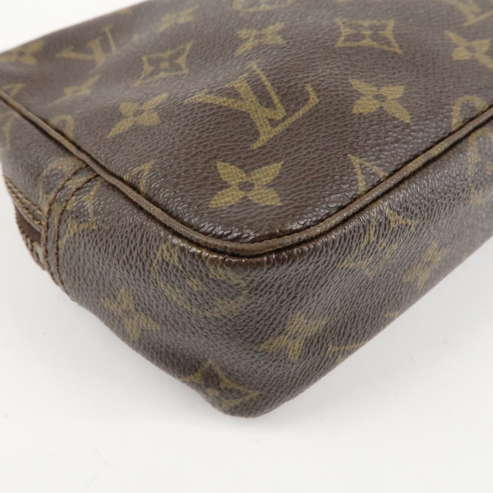 Louis Vuitton Monogram Trousse Toilette 23 Pouch Brown M47524 Used