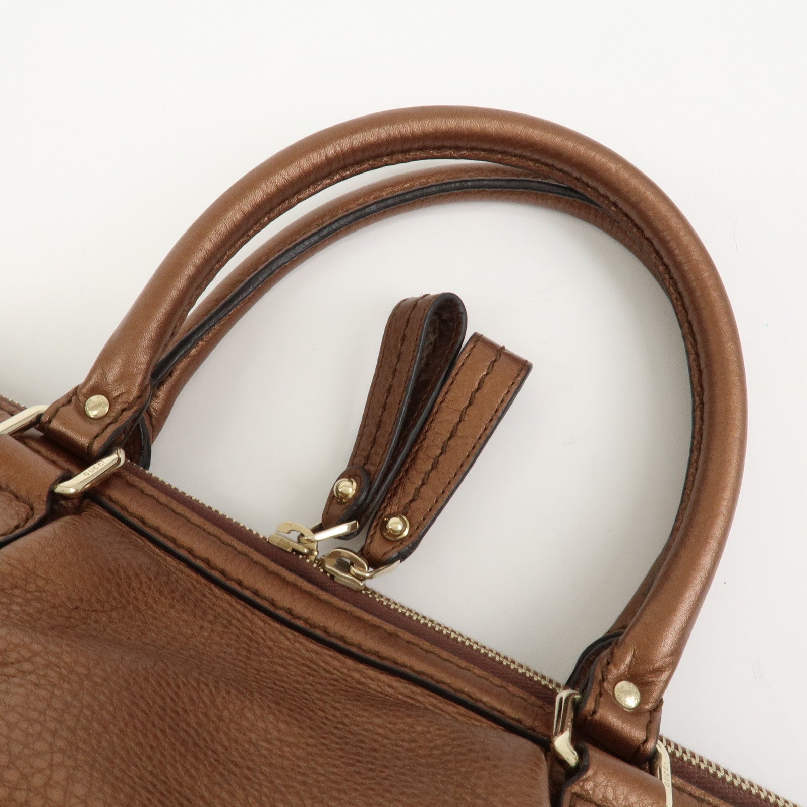 GUCCI Interlocking G Leather 2Way Bag Shoulder Bag Hand Bag 247902