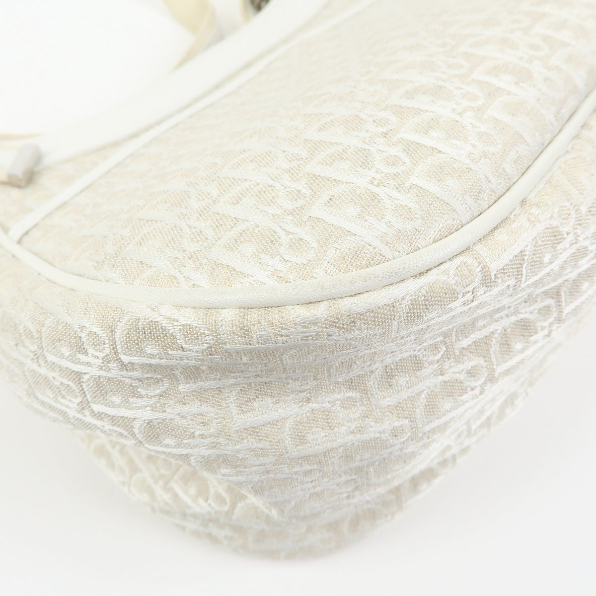Christian Dior Street Chic Trotter Canvas Leather Shoulder Bag