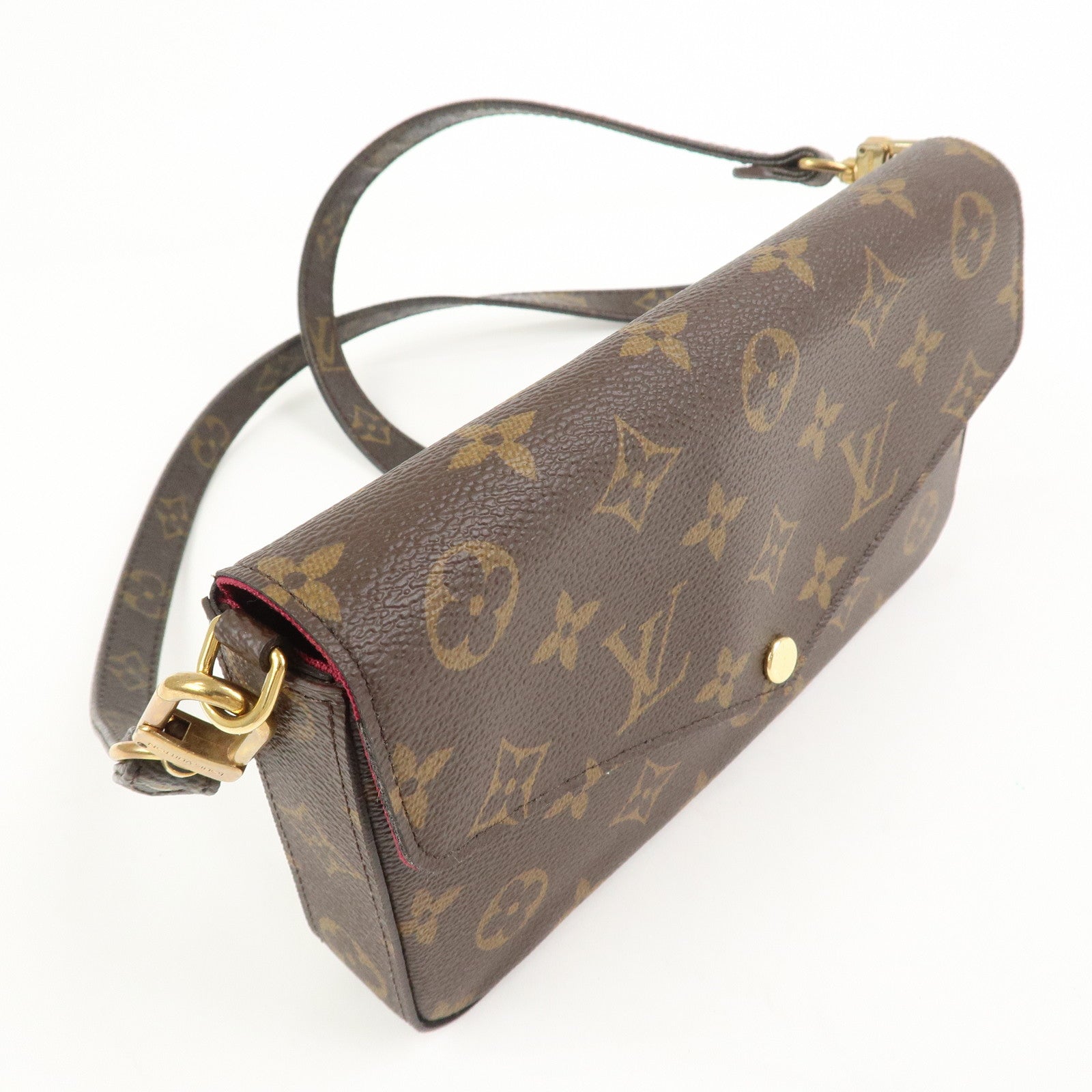 Louis Vuitton Monogram Pochette Felicie Shoulder Bag Brown M61276