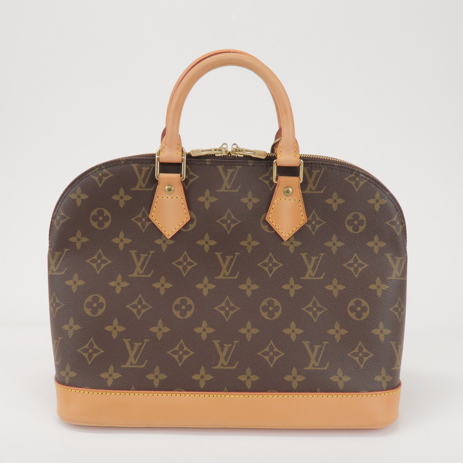 Louis Vuitton Monogram Alma Hand Bag Brown M51130