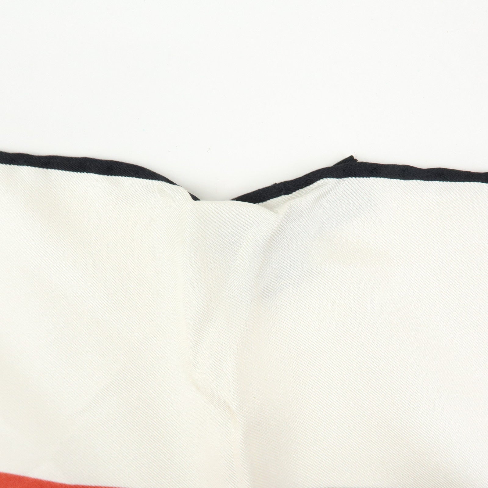 FENDI Zucca Silk 100% Scarf White Black Brown Red