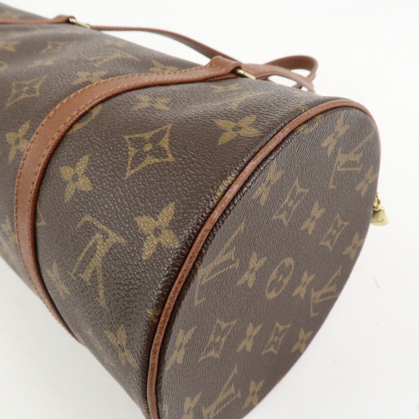 Louis Vuitton Monogram Papillon 30 Hand Bag Brown M51365