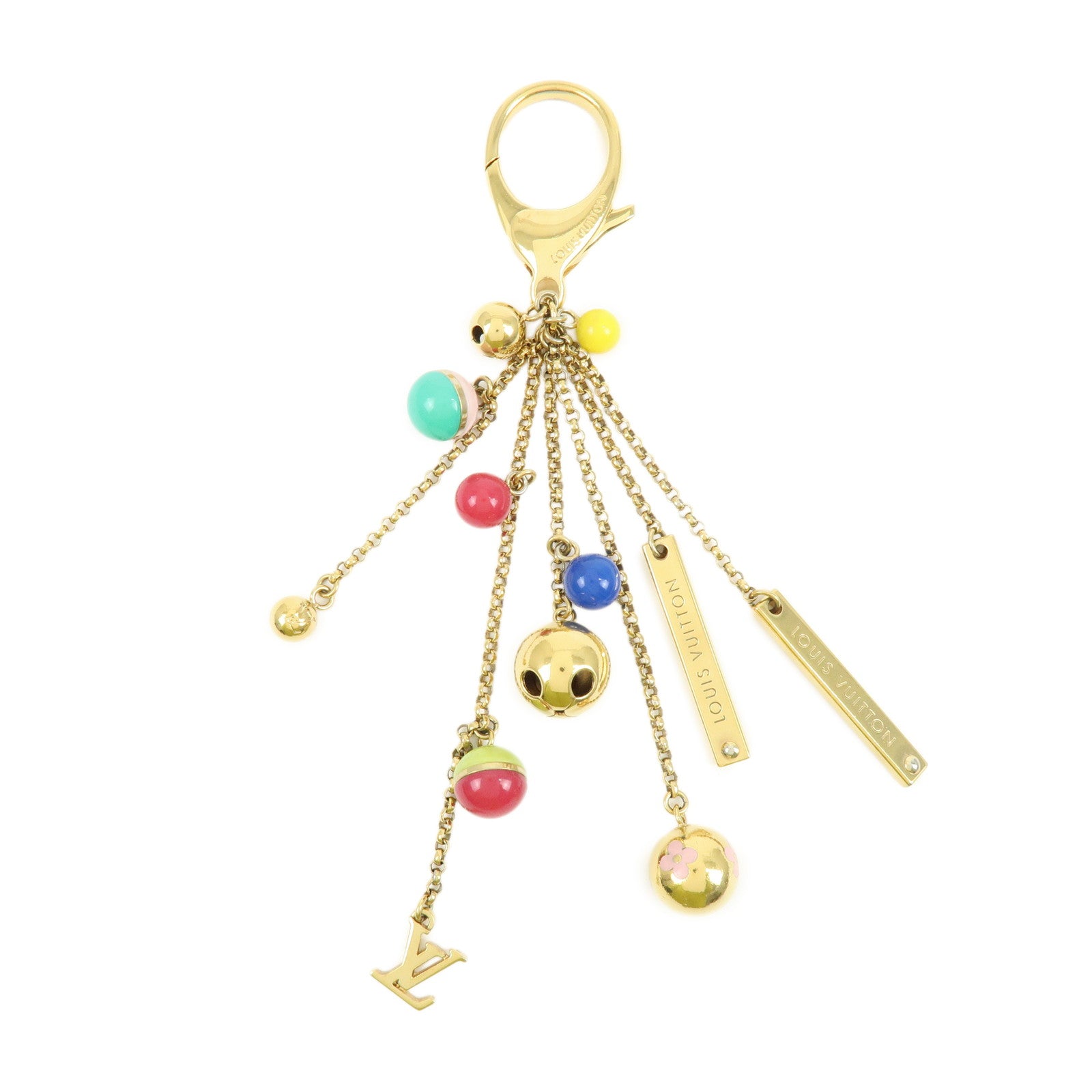 Louis Vuitton Porte Cles Grelots Bag Charm Metal Gold M62227