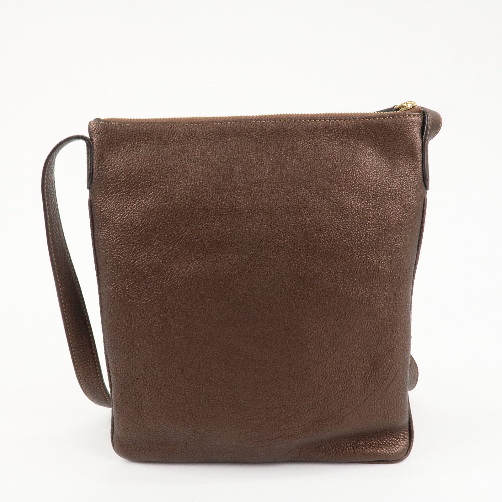 LOEWE Senda Leather Shoulder Bag Shoulder Bag Crossbody Bag Brown Used