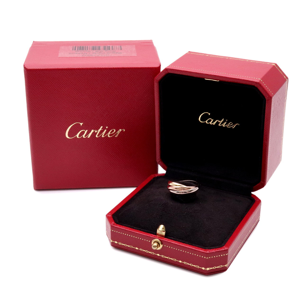 Cartier Trinity Ring SM #48 K18 750YG/WG/PG # US5 EU48