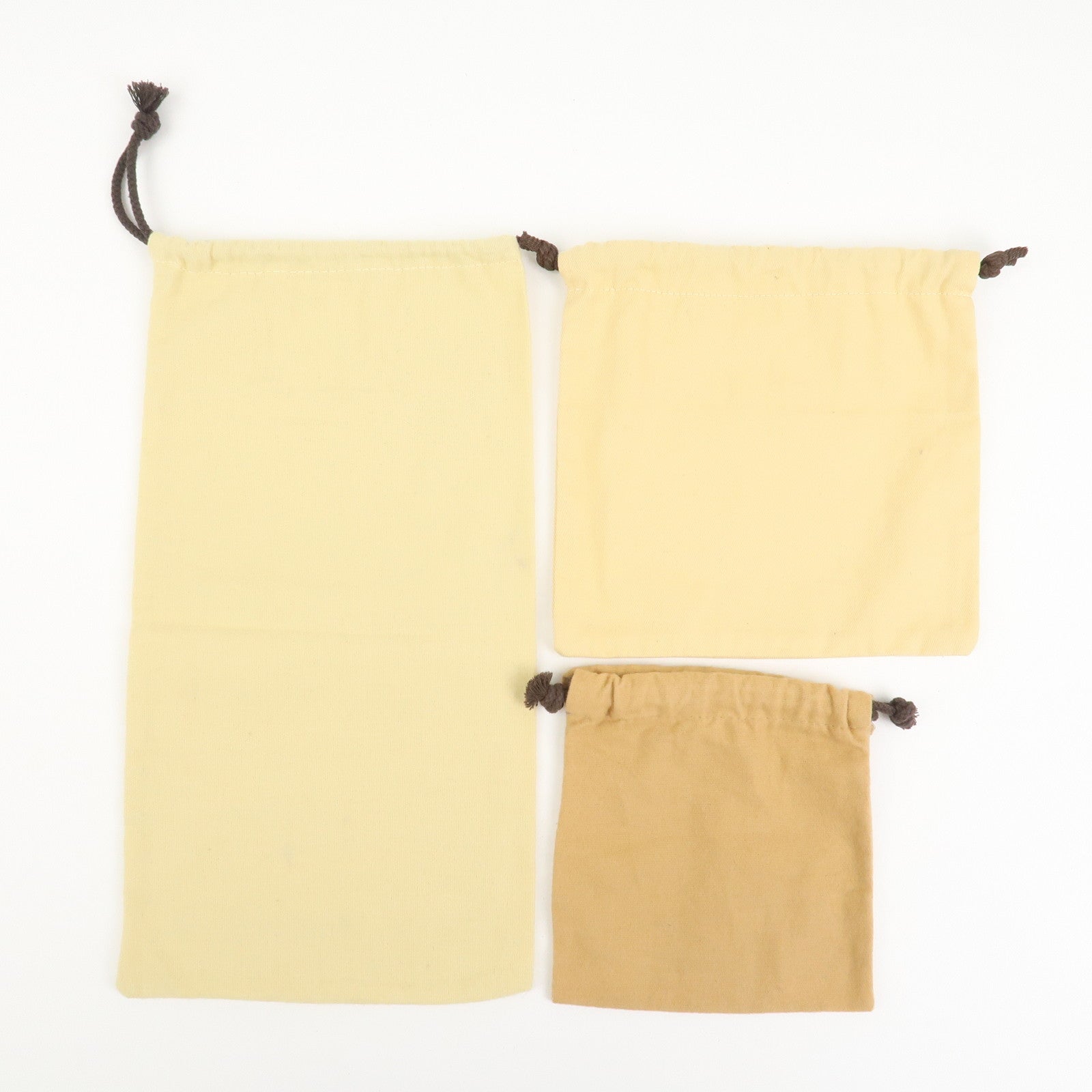 Louis Vuitton Set of 19 Dust Bag Storage Bag Flap Drawstring Beige