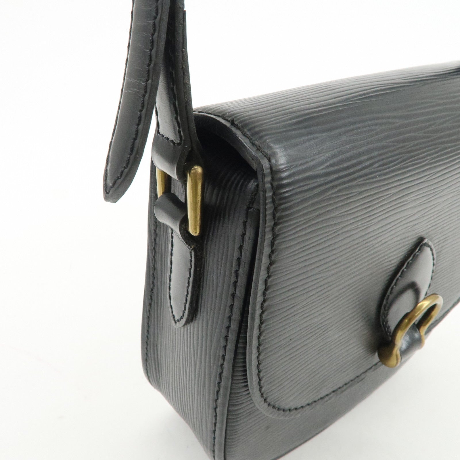 Louis Vuitton Epi Mini Saint Cloud Shoulder Bag Noir Black M52212