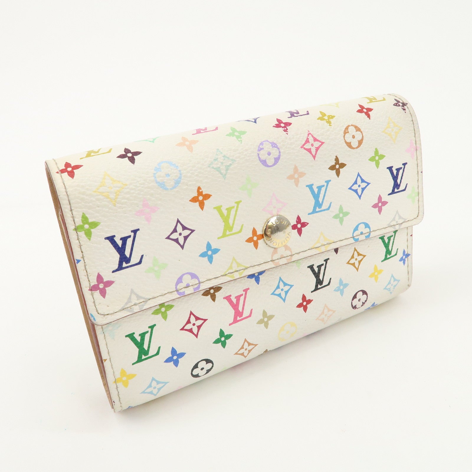 Louis Vuitton Monogram Multicolor Portefeuille Alexandra Wallet Blanc M60083