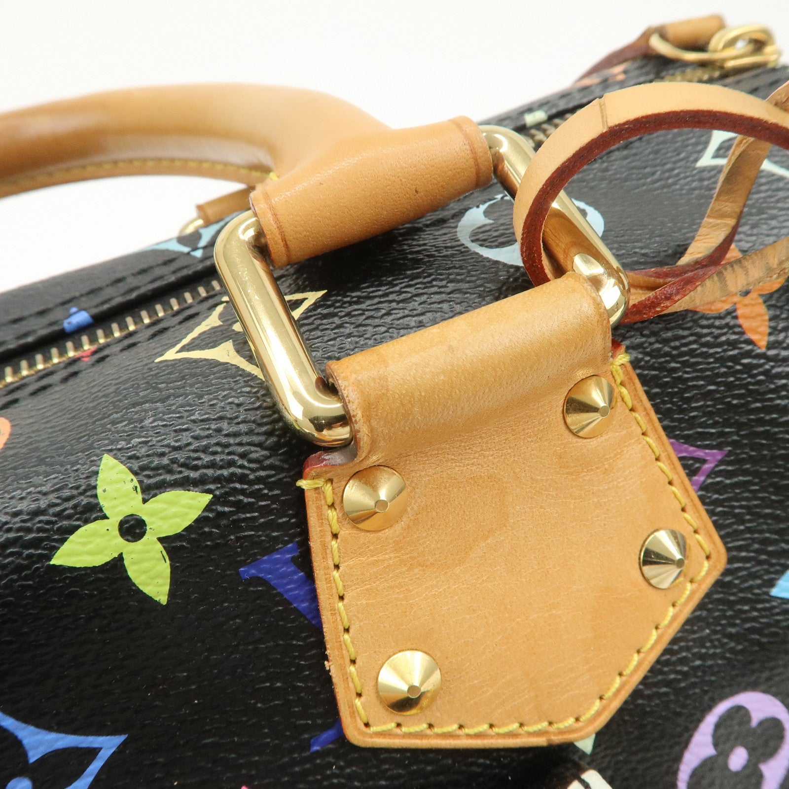 Louis Vuitton Monogram Multicolor Speedy 30 Boston Bag Noir M92642