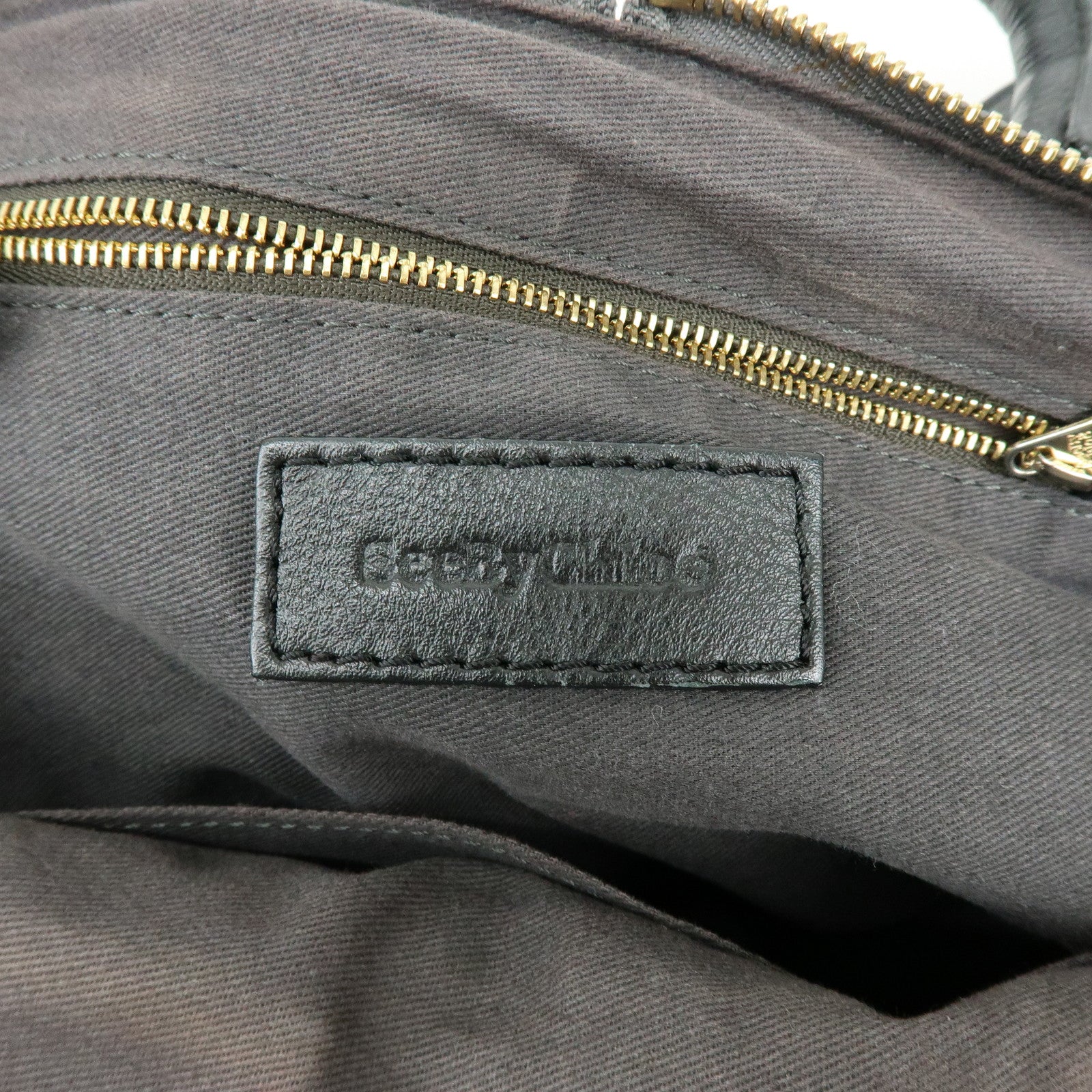 Chloe See By Chloe Suede Leather 2Way Shoulder Bag Hand Bag Gray