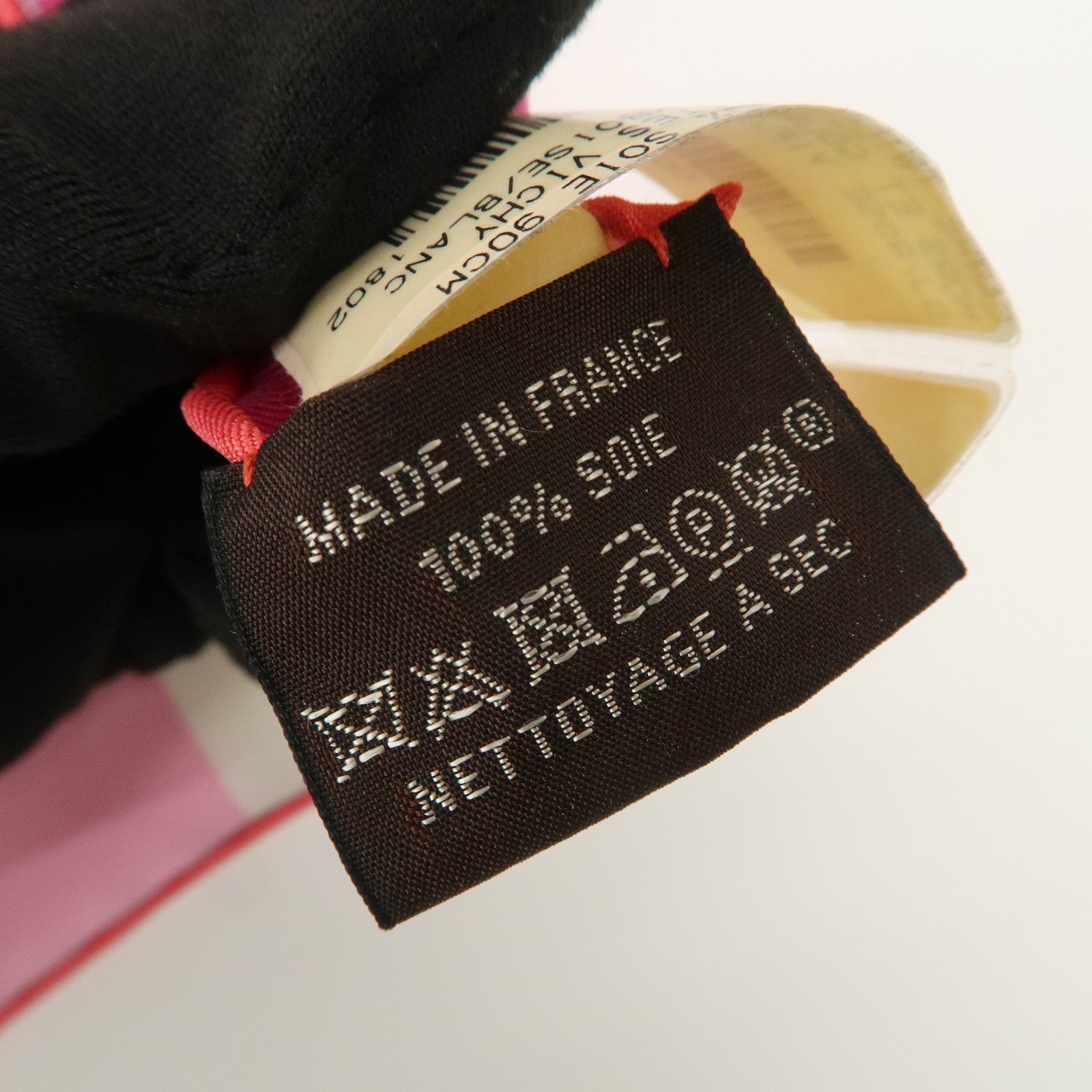 HERMES Carre 90 Silk 100% Scarf MORS et Gourmettes Pink Used