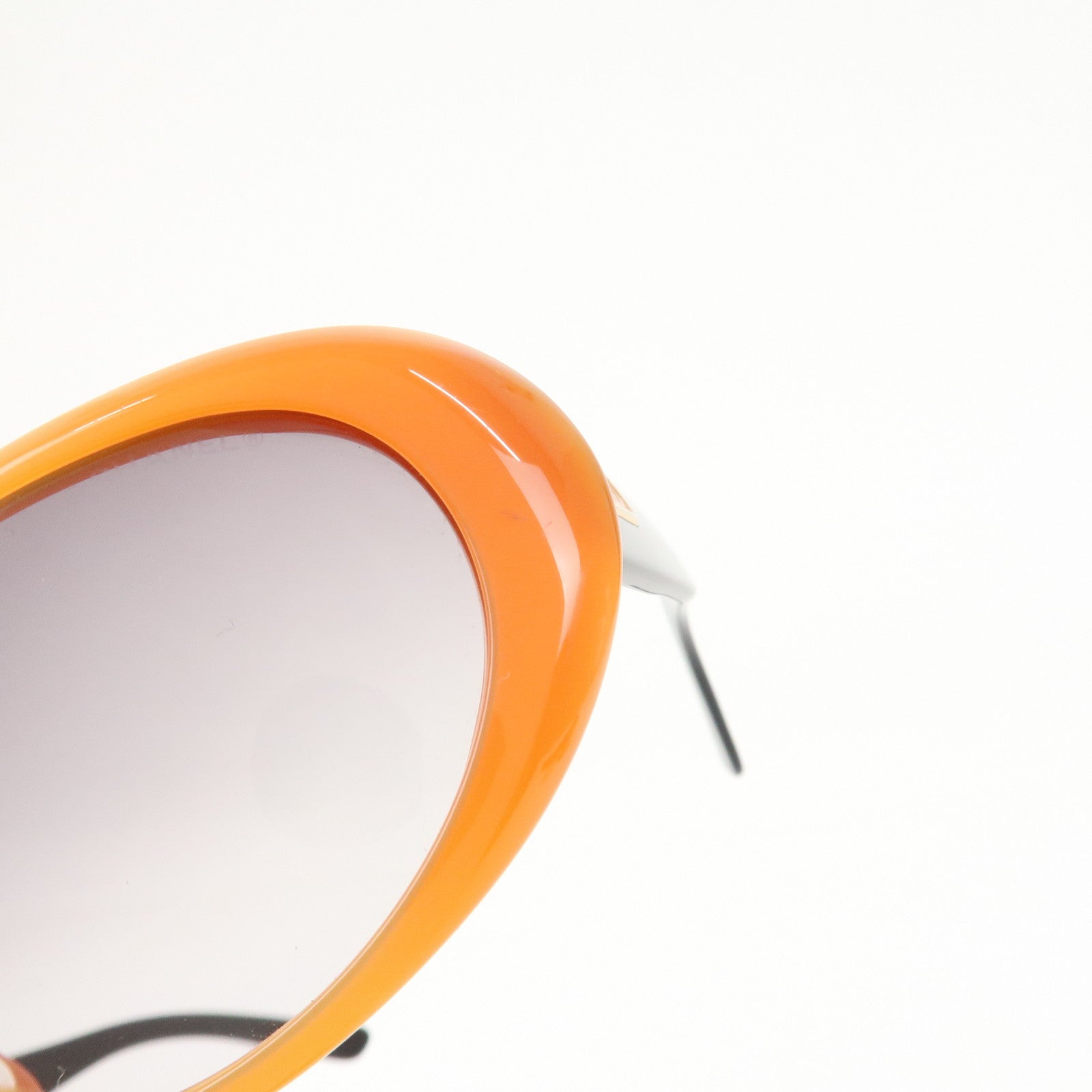 CHANEL Plastic Sunglasses Orange Black 5119 c.1012/11 54□15 135 2N