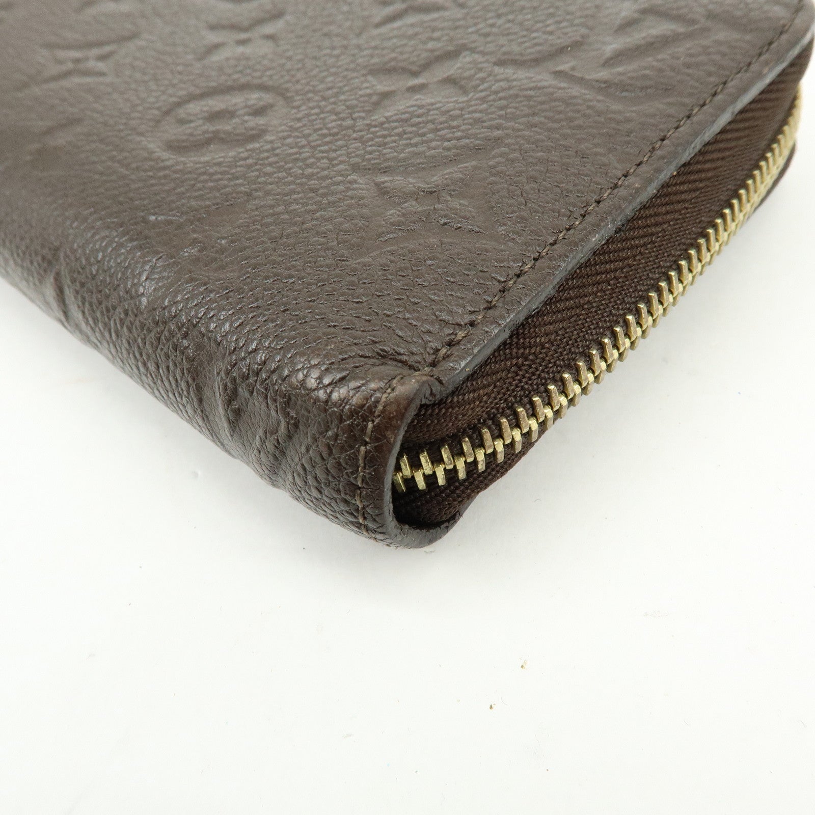 Louis Vuitton Monogram Empreinte Round Zippy Wallet Terre M60548