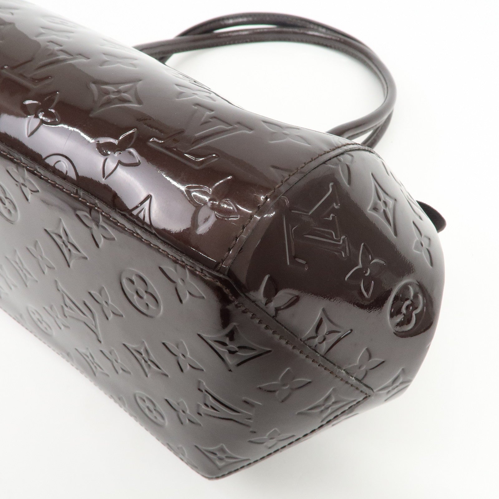 Louis Vuitton Monogram Vernis Sherwood PM Hand Bag Amarante M91493