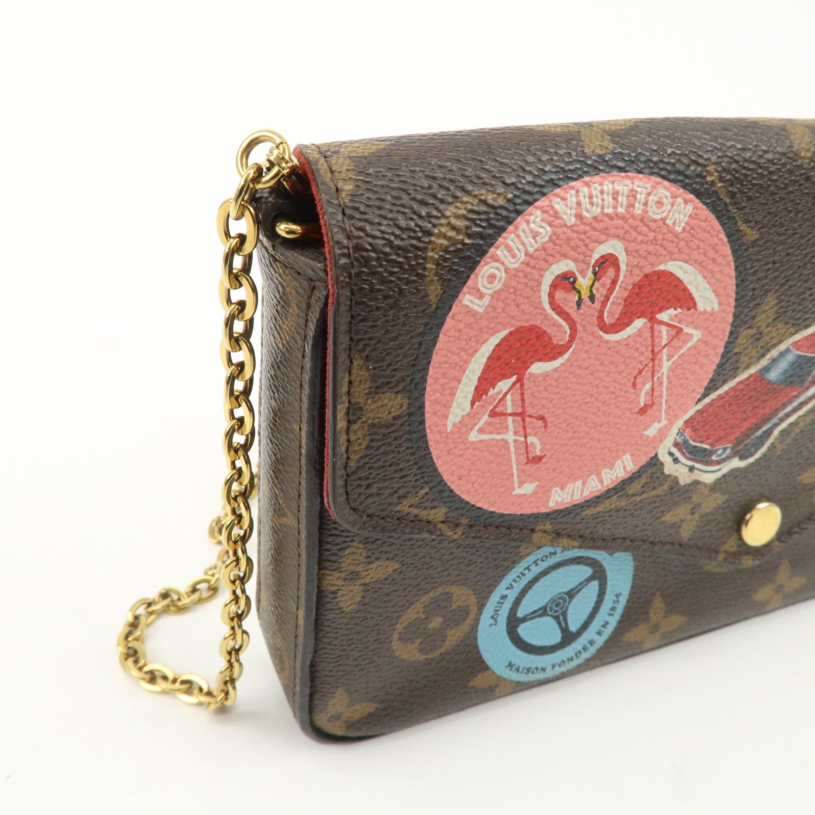 Louis Vuitton Monogram Pochette Felicie My World Tour Brown M62145