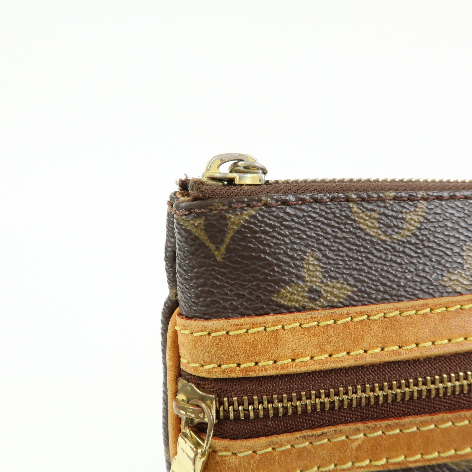 Louis Vuitton Monogram Pochette Bosphore Shoulder Bag Brown M40044