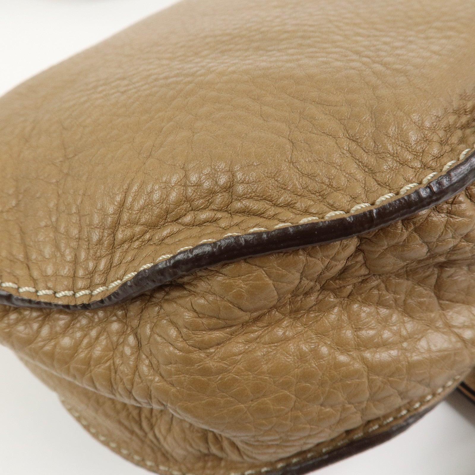 Chloe Marcie Leather Shoulder Bag Crossbody Bag Brown 001-12-60-65