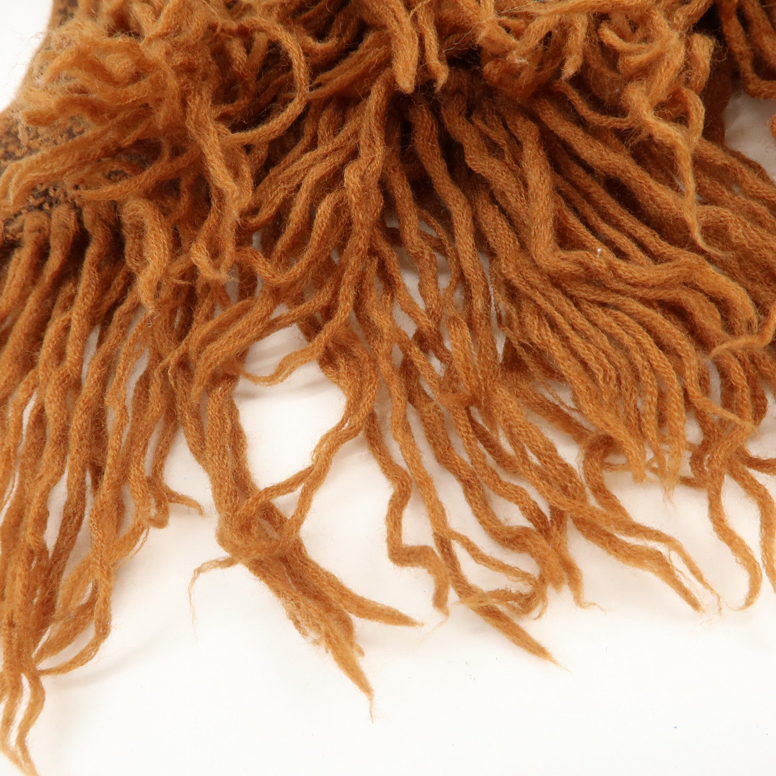 Christian Dior Trotter Wool 100% Scarf Brown