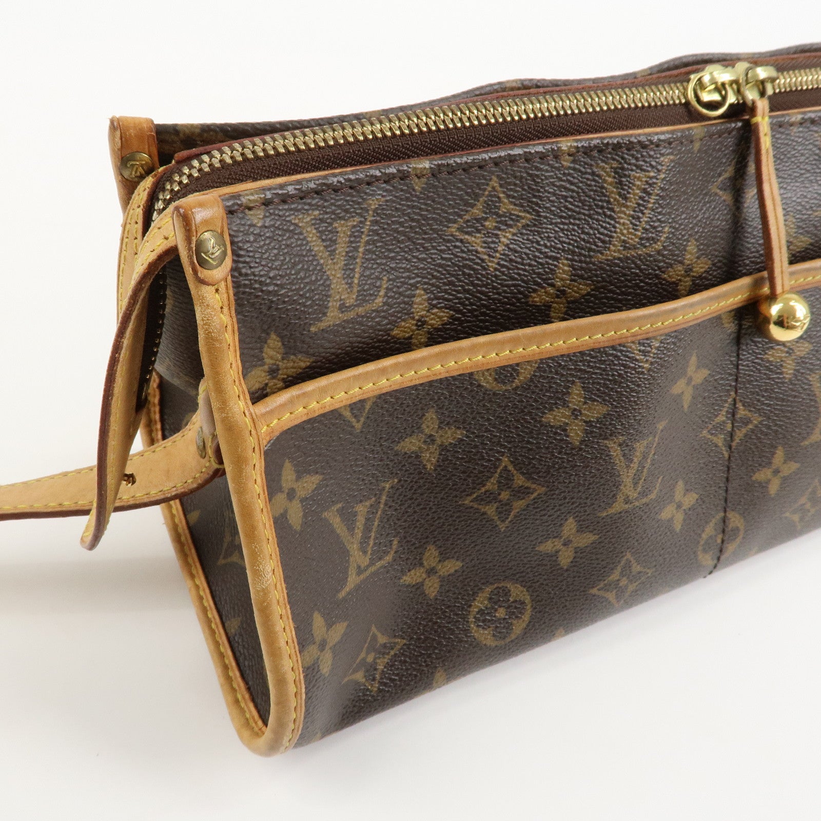 Louis Vuitton Monogram Popincourt Long Shoulder Bag Brown M40008 Used