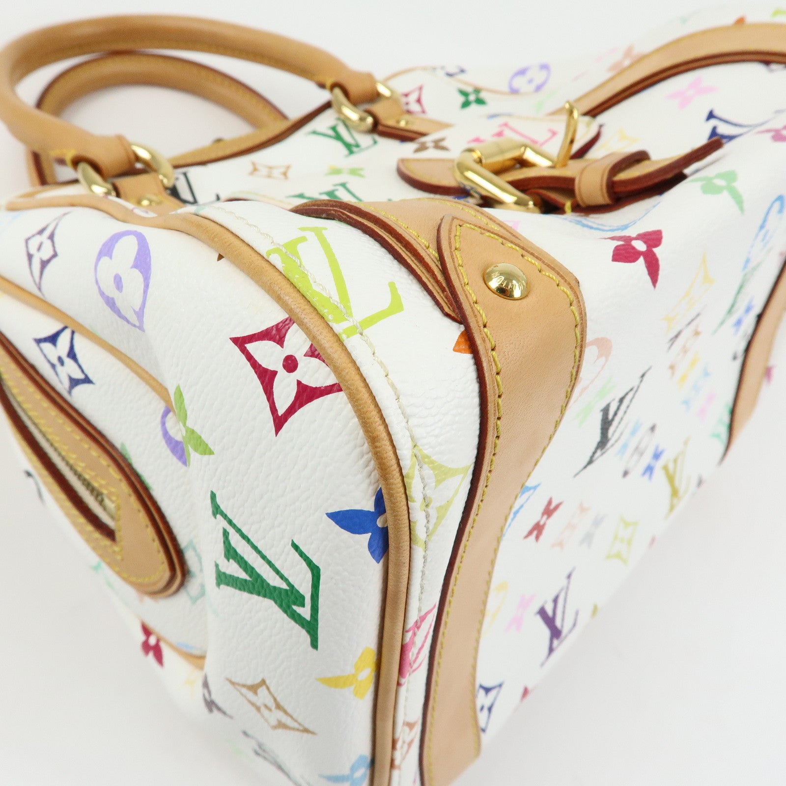 Louis Vuitton Monogram Multicolor Priscilla Hand Bag Blanc M40096
