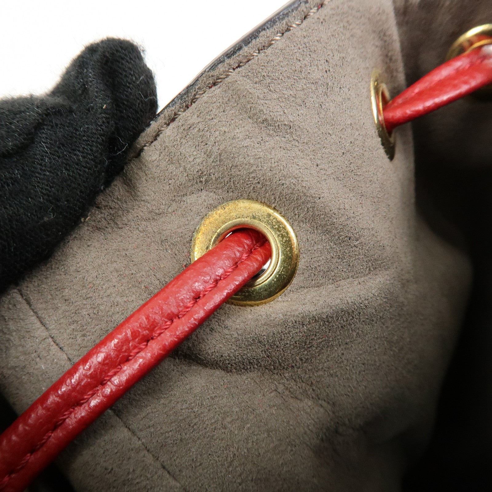 FENDI Mon Tresor Leather 2Way Bag Hand Bag Shoulder Bag Red 8BS010