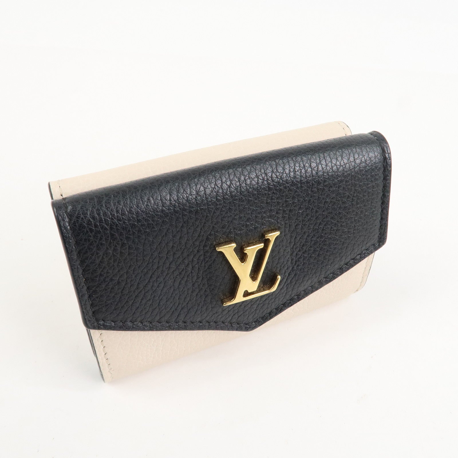 Louis Vuitton Lock Me Portefeuille Lock Mini Leather Wallet M80984 Used