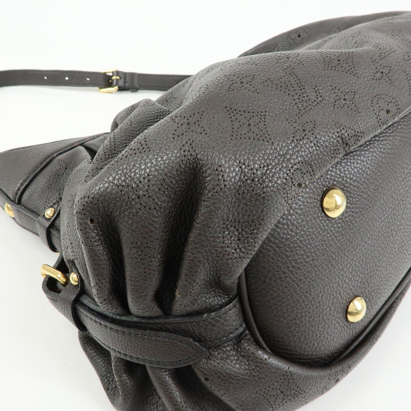 Louis Vuitton Monogram Mahina XS Leather 2Way Bag Chocolat M95972