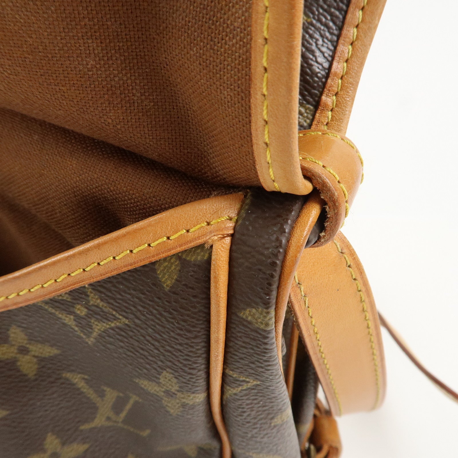 Louis Vuitton Monogram Saumur 30 Shoulder Bag Brown M42256