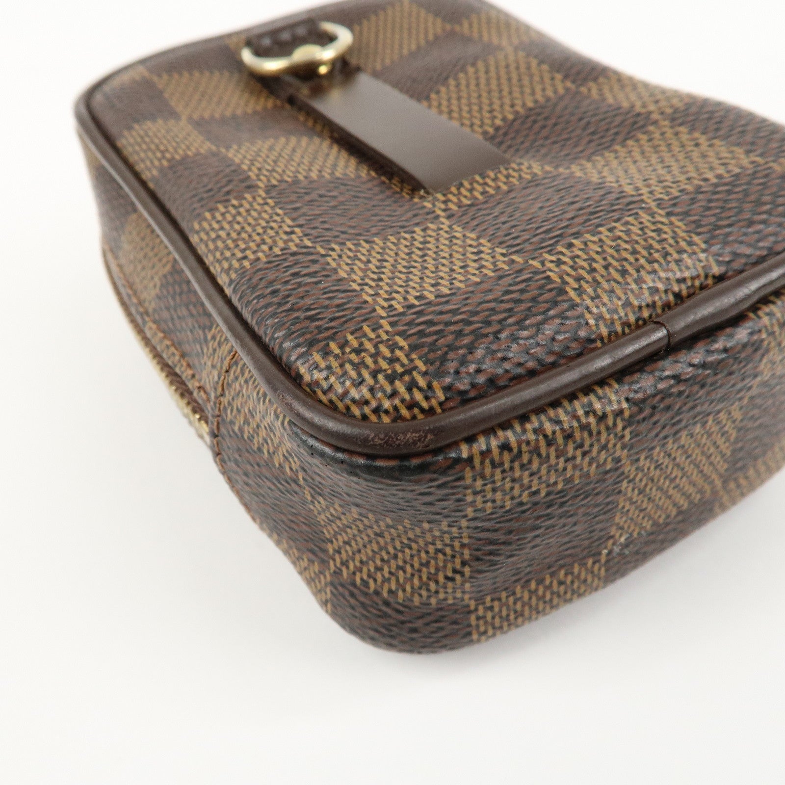 Louis Vuitton Damier Leather Canvas Etui Okapi PM Camera Case N61738 Used