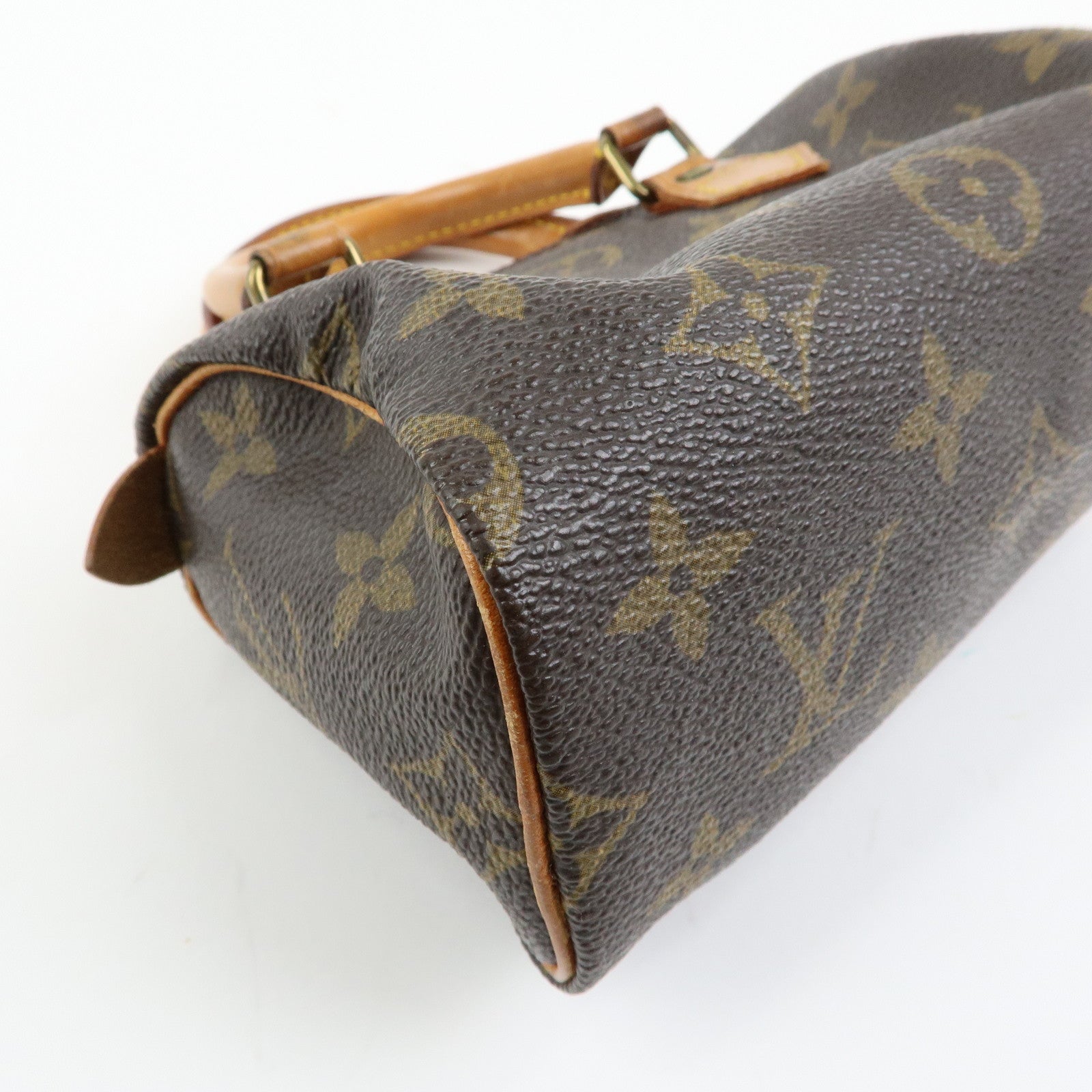 Louis Vuitton Monogram Mini Speedy & Strap Hand Bag Brown M41534