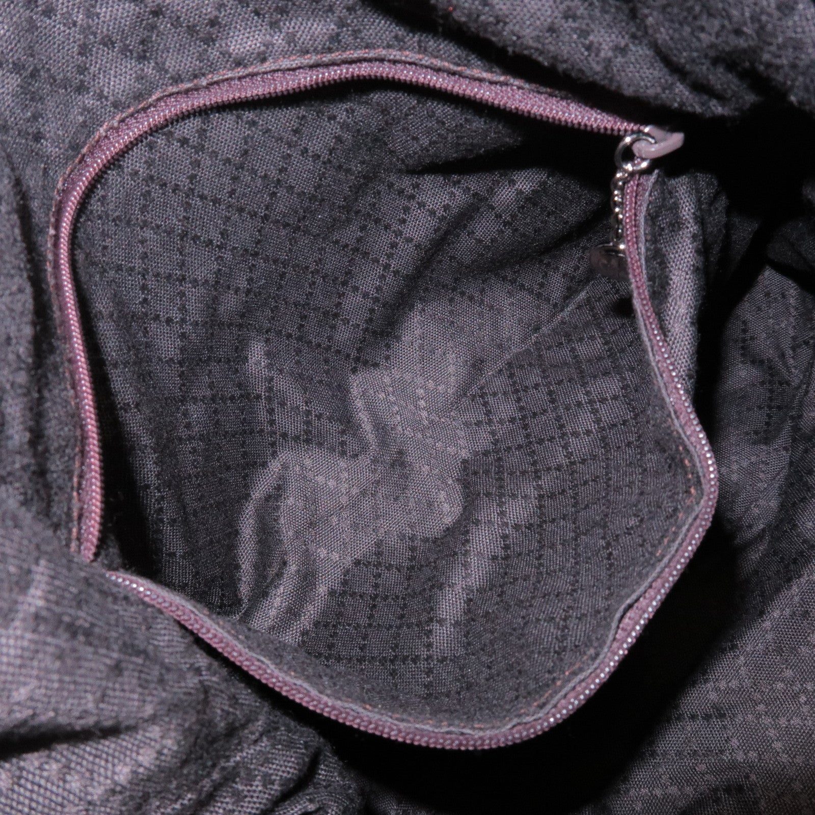 GUCCI Bamboo Nylon Canvas Leather 2Way Hand Shoulder Bag 001.2404