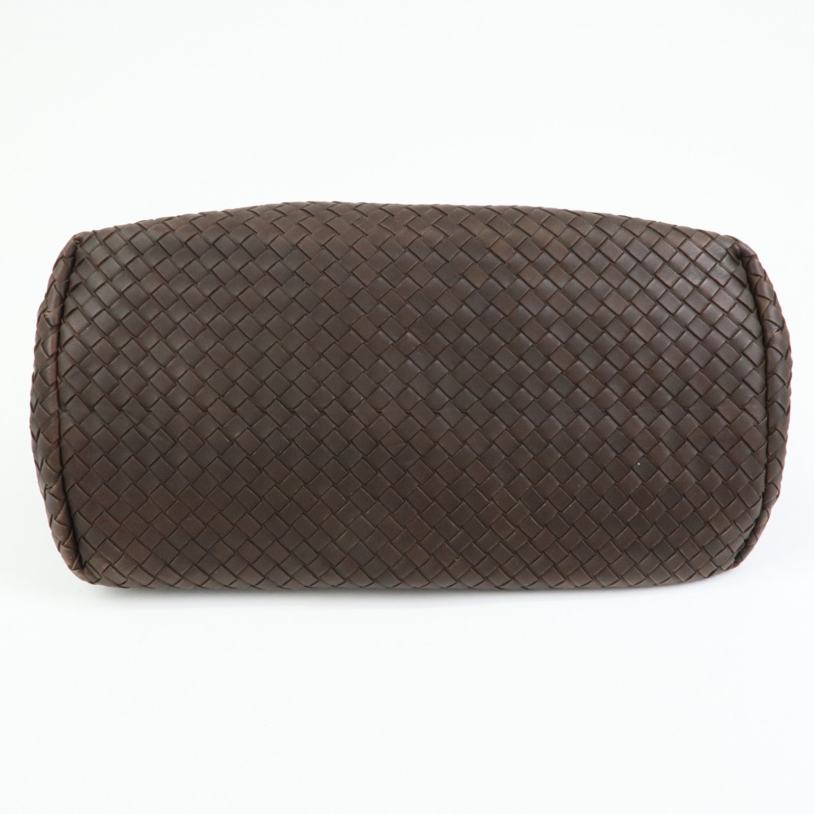 BOTTEGA VENETA Intrecciato Leather Tote Bag Hand Bag Brown