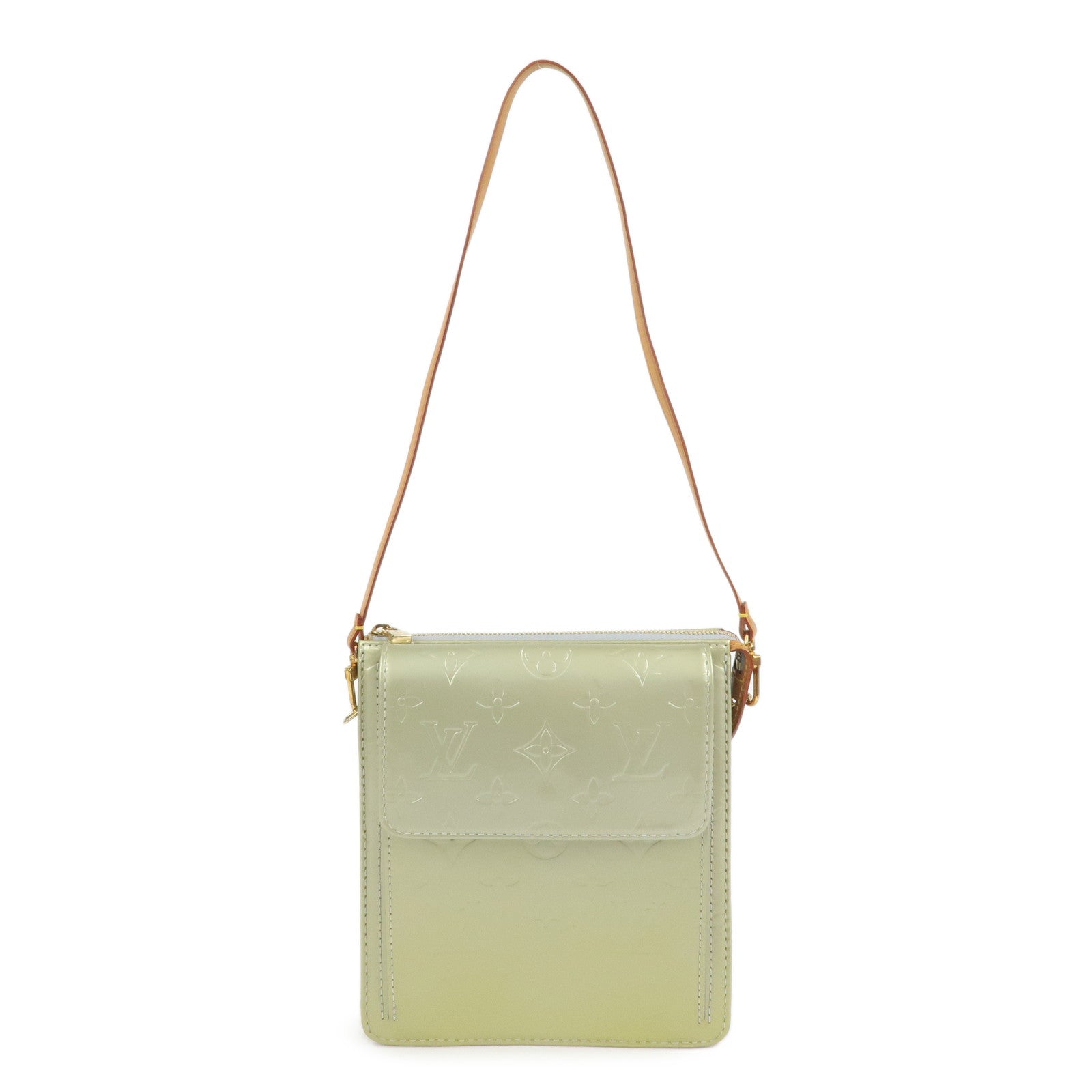 Louis Vuitton Monogram Vernis Motto Shoulder Bag Gris M91030