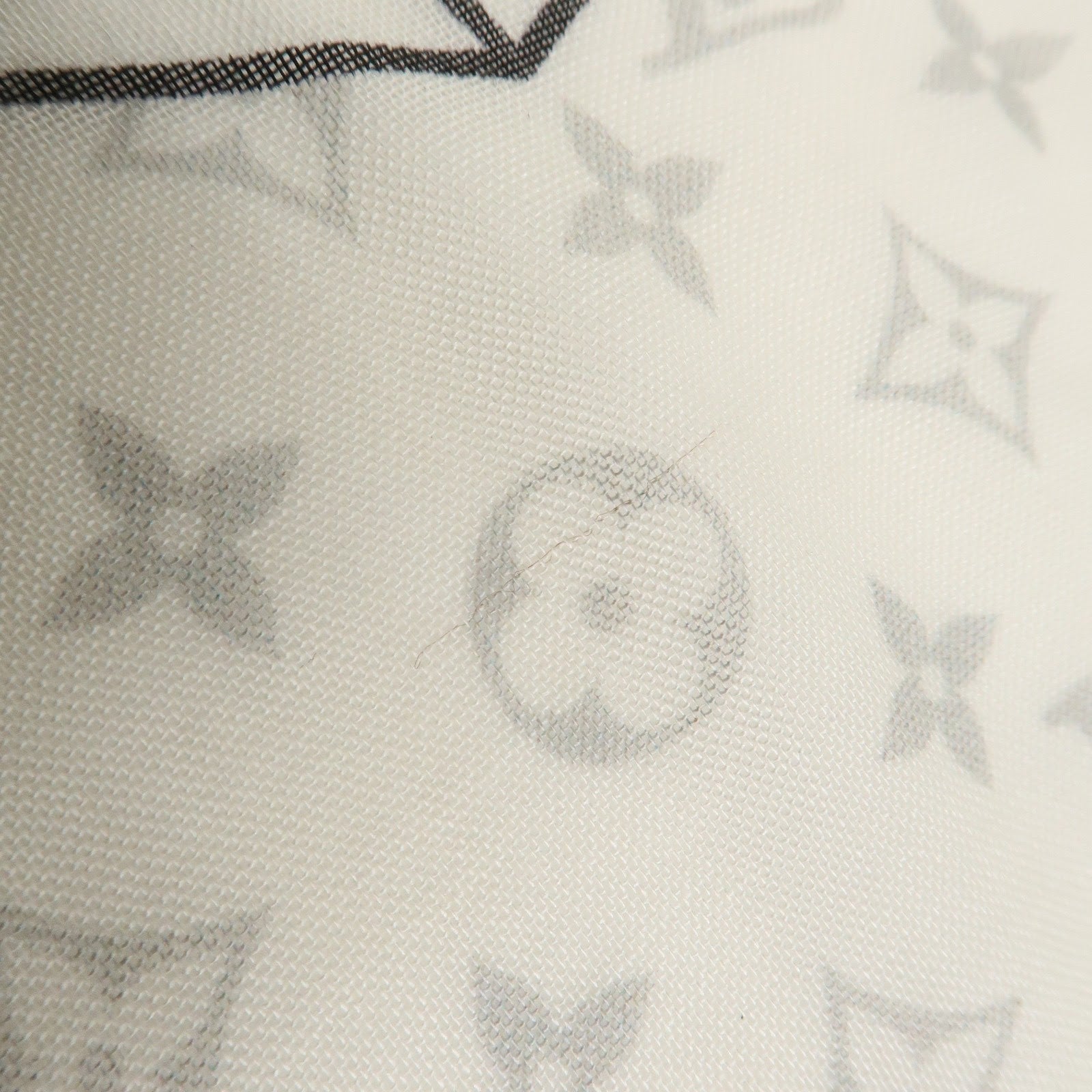 Louis Vuitton Etolloe LV Rainbow Cashmere Silk Scarf White MP2316