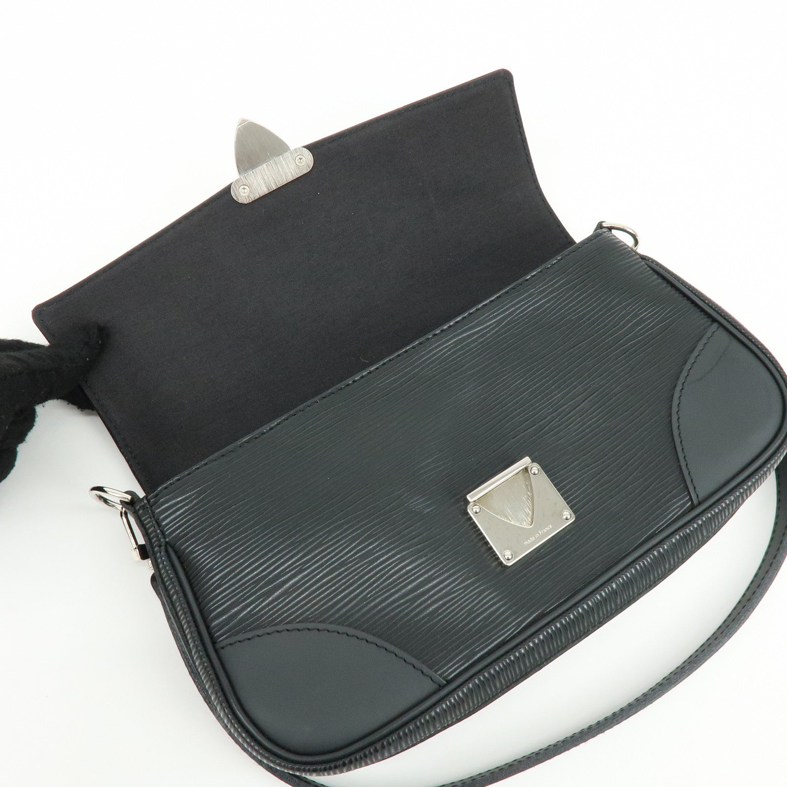 Louis Vuitton Epi Leather Pochette Segur Hand Bag Noir M58882