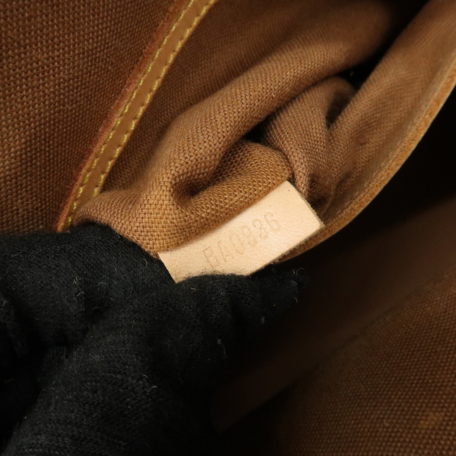 Louis Vuitton Monogram Alma Hand Bag Brown M51130 Used