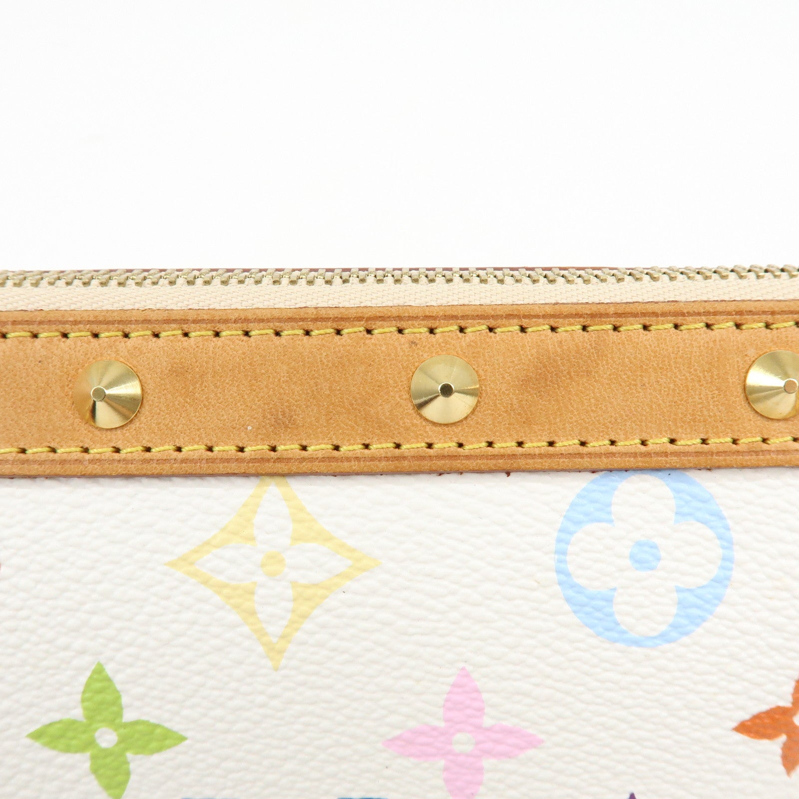 Louis Vuitton Monogram Multicolor Pochette Accessoires Blanc M92649