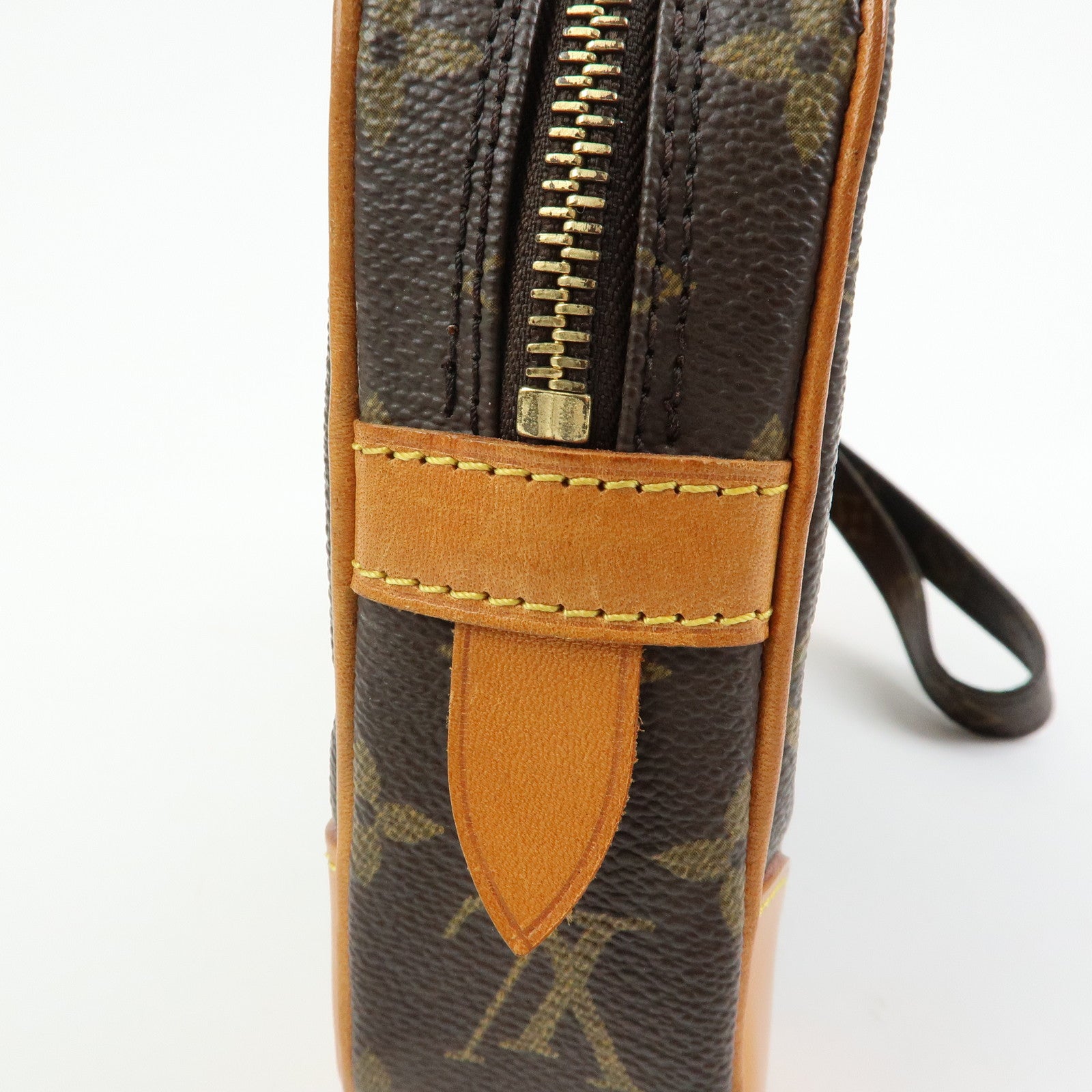 Louis Vuitton Monogram Marly Dragonne GM Clutch Bag Brown M51825