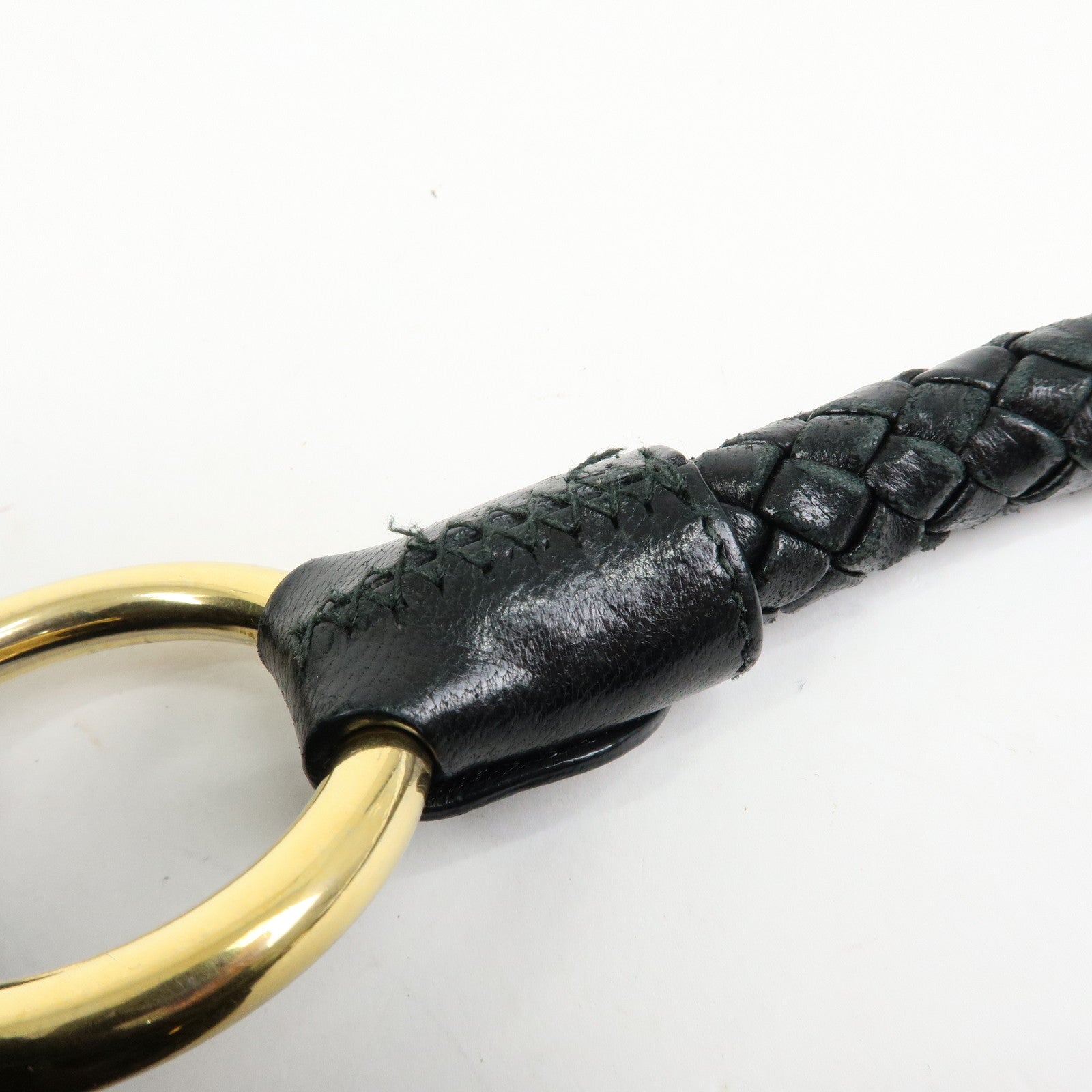 PRADA Ribbon Nylon Leather Shoulder Bag Hand Bag Black BR4237