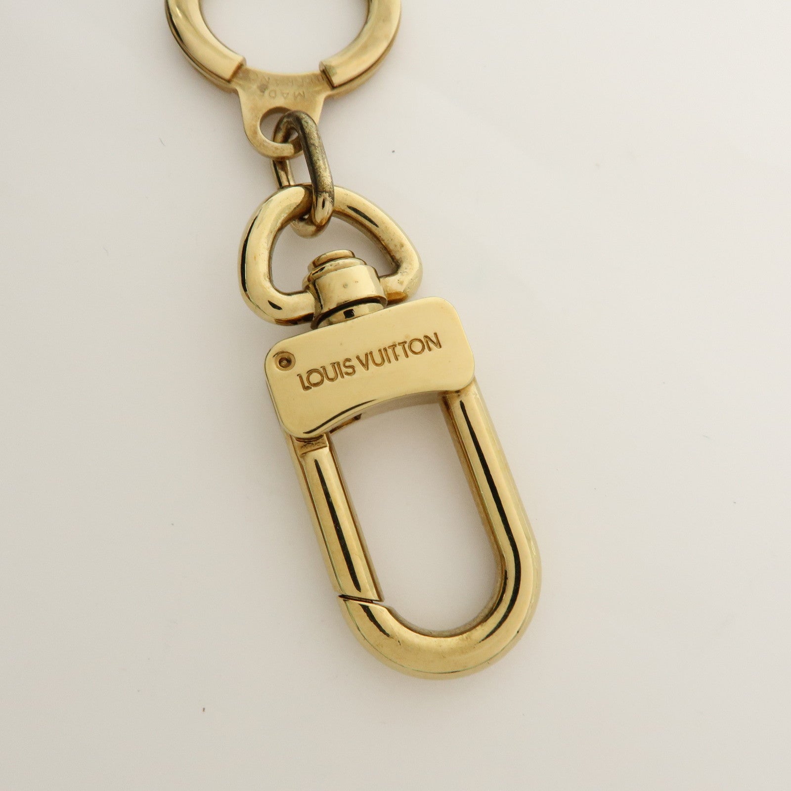 Louis Vuitton Set of 2 Anocles Key Chain Bag Charms Gold M62694