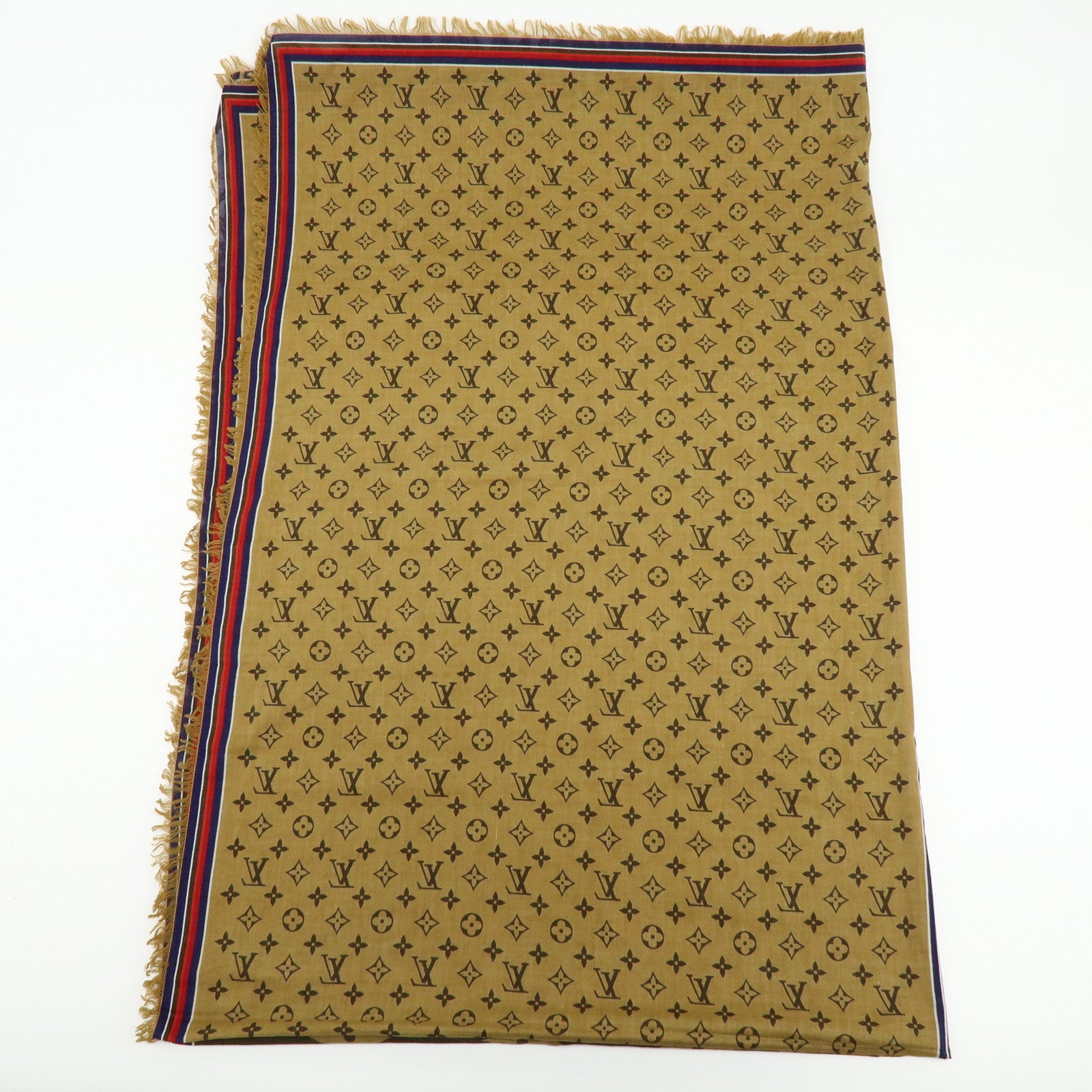 Louis Vuitton Étole Monogram Bliss 100% Cotton Scarf Brown M76366