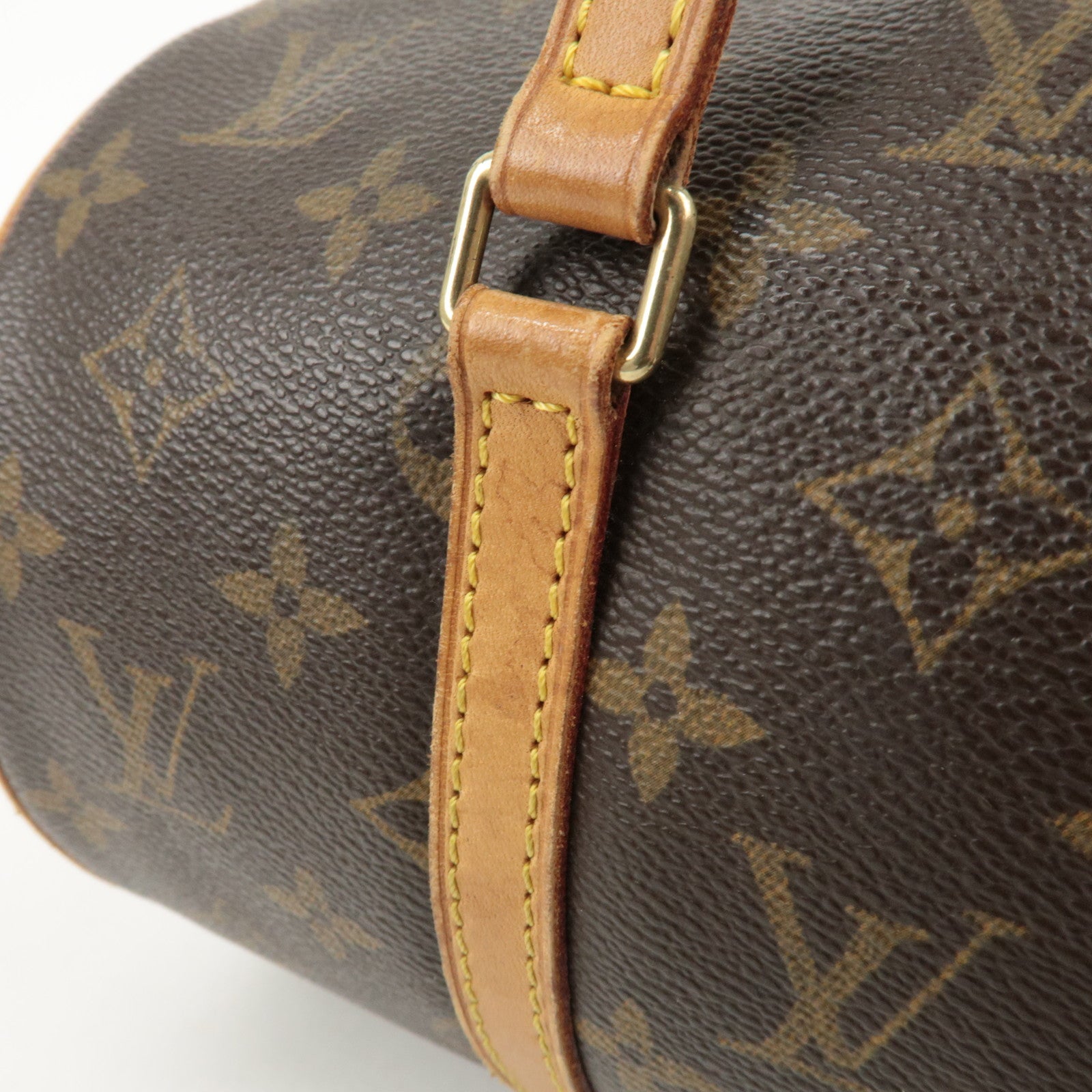 Louis Vuitton Monogram Papillon 30 Hand Bag New Style Brown M51385 Used