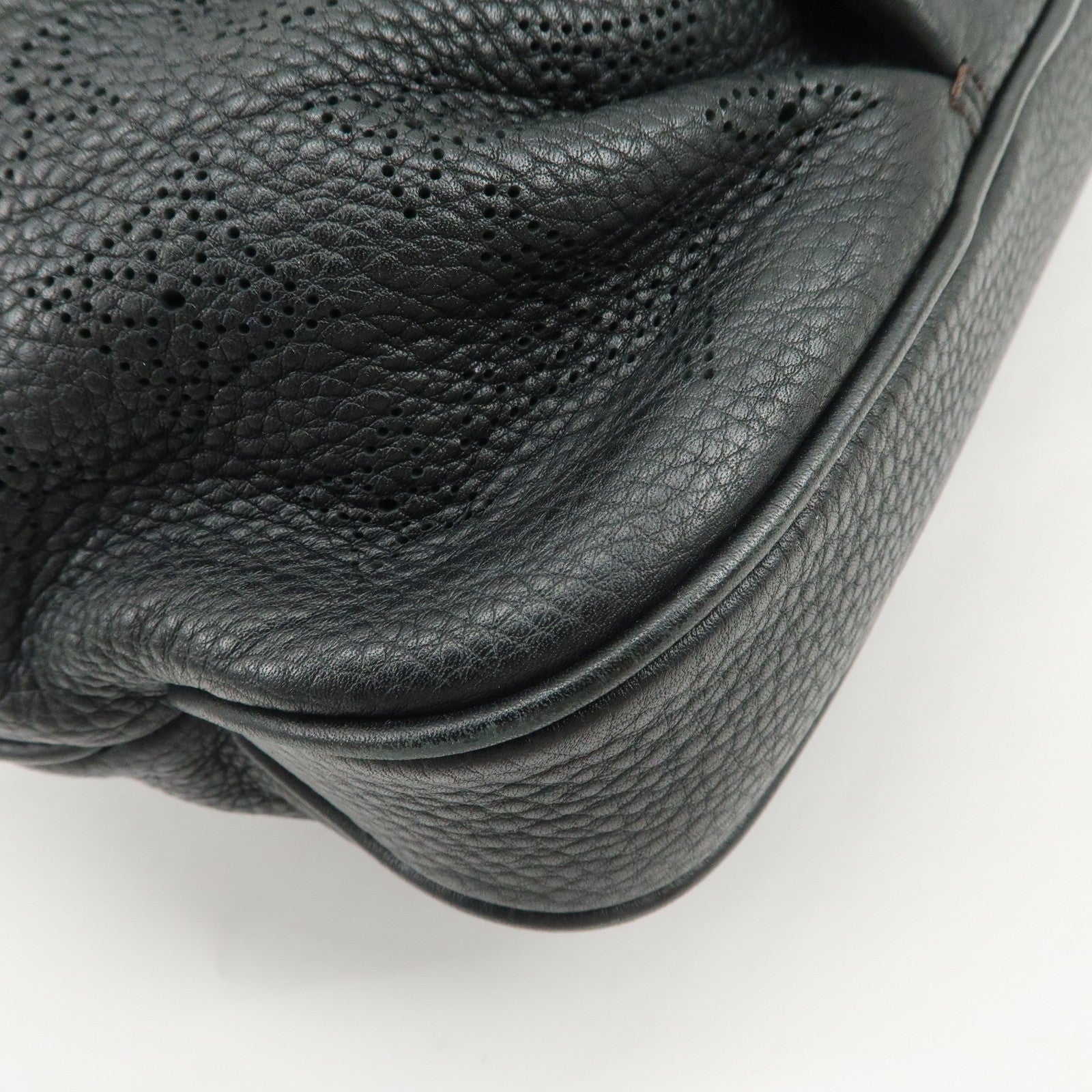 Louis Vuitton Monogram Mahina Selene PM Shoulder Bag Noir M94314