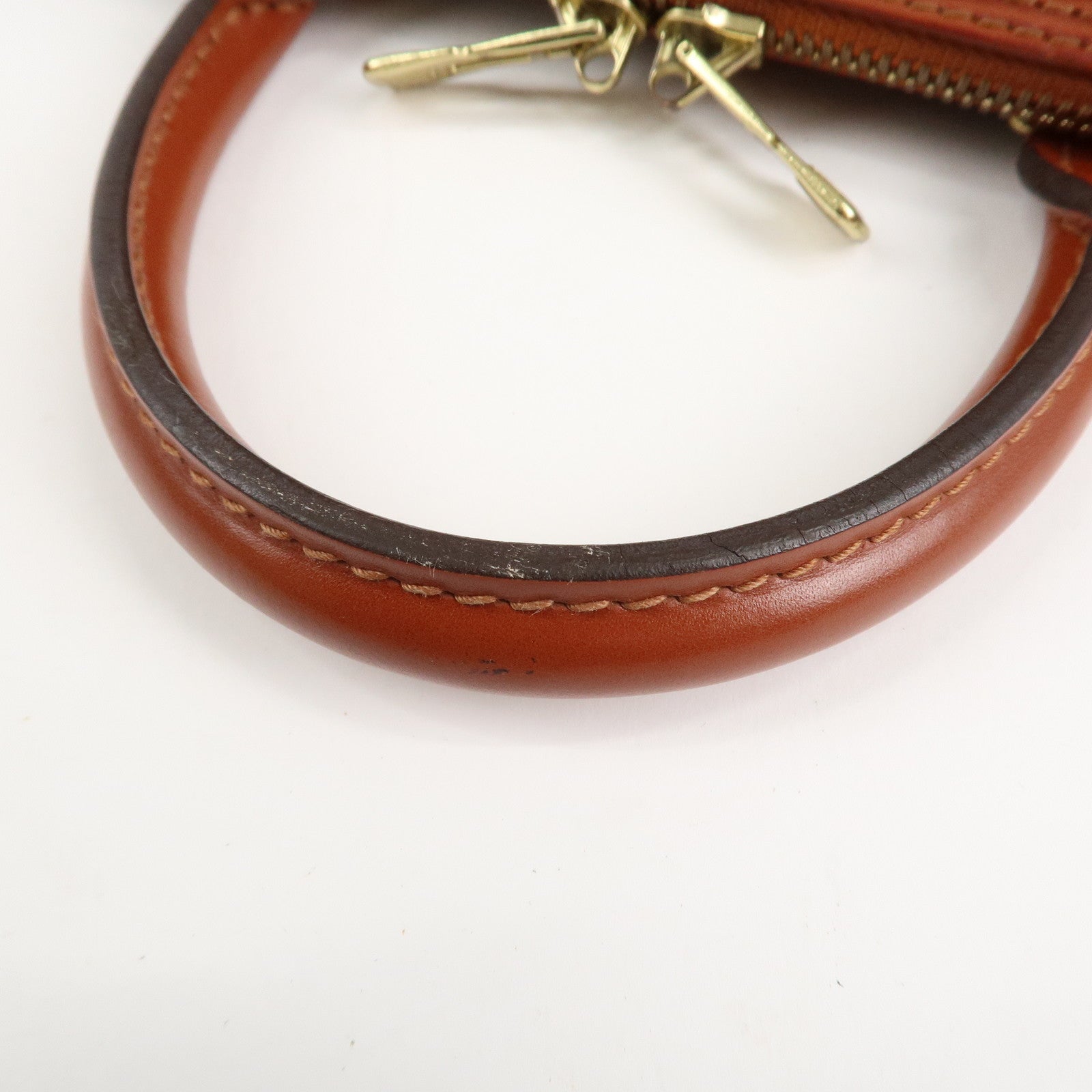 Louis Vuitton Epi Leather Alma Hand Bag Kenya Brown M52143 Used