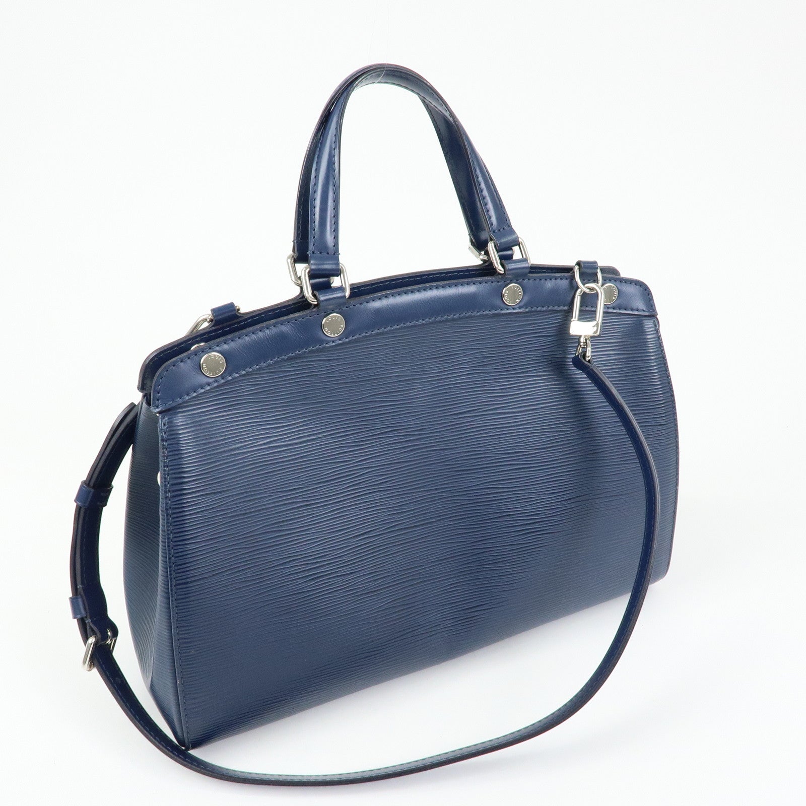 Louis Vuitton Epi Brea MM 2Way Bag Hand Bag Indigo M40821